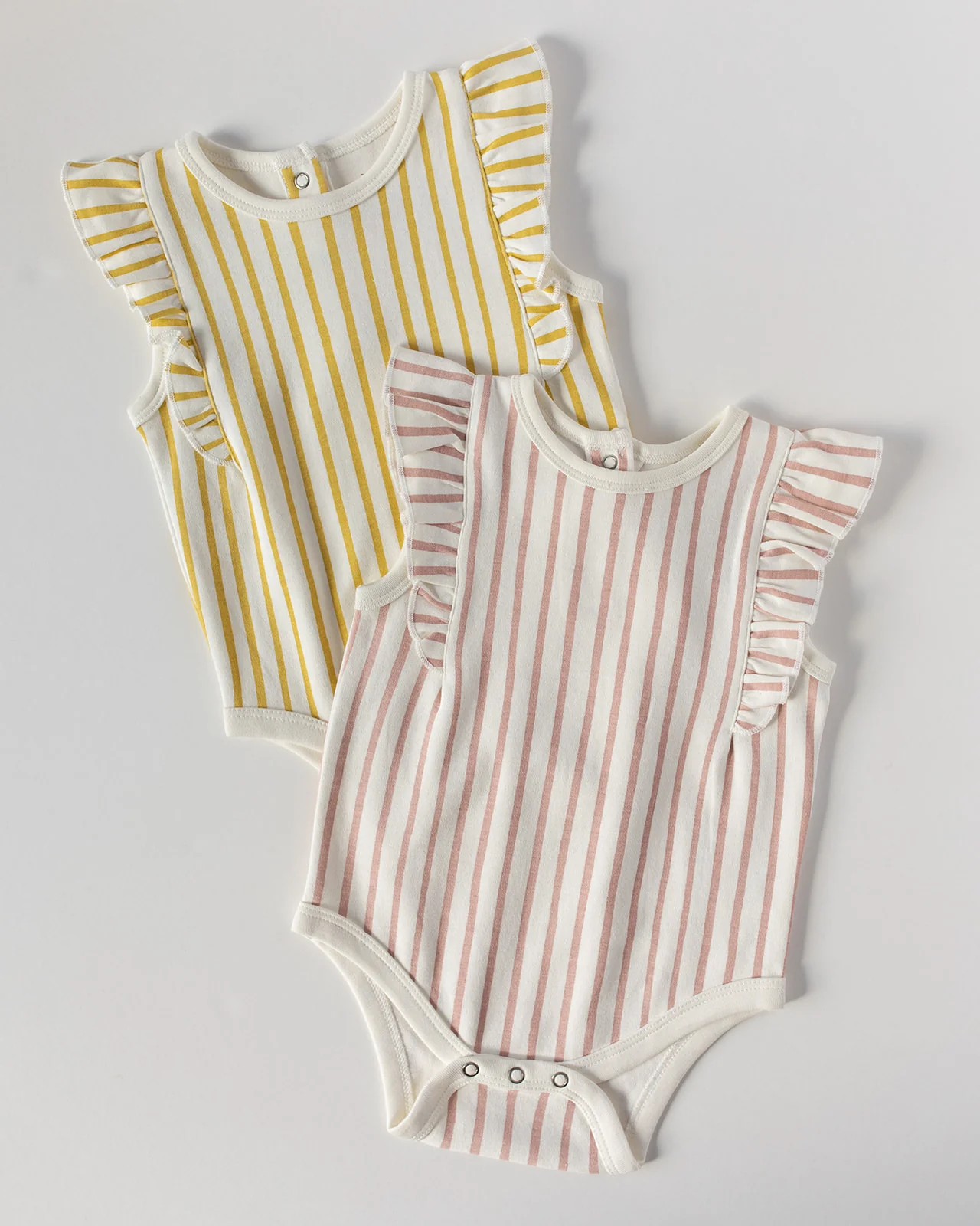 Sleeveless Ruffle One-Piece - Stripes Away Peony - Image 4
