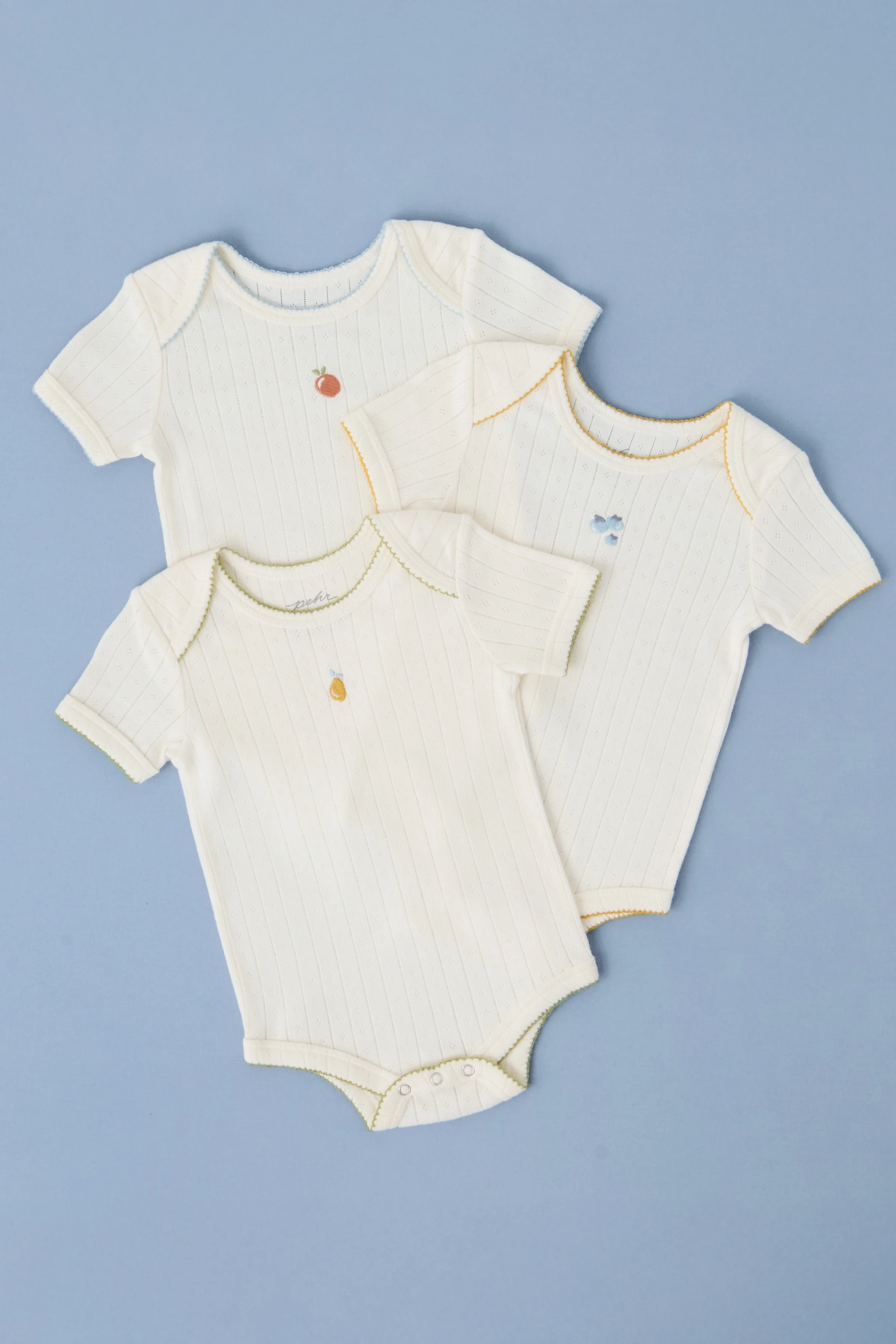 Petit Pehr Pointelle One-Piece 3-Pack - Fruits - Image 2