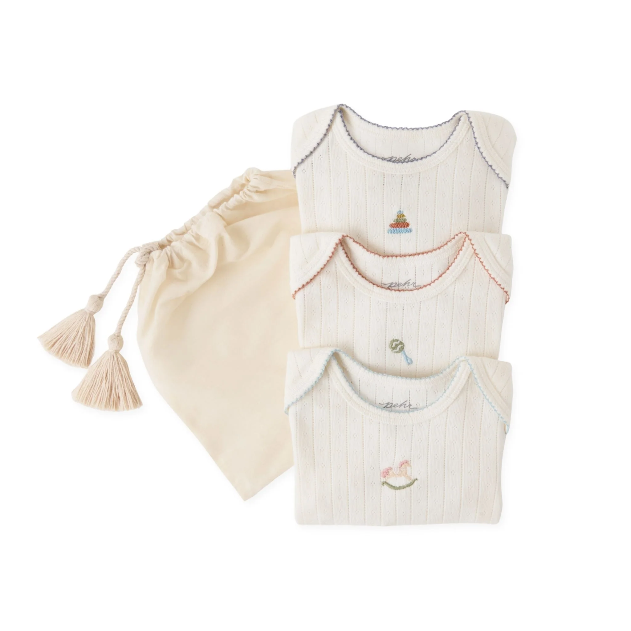 Petit Pehr Pointelle One-Piece 3-Pack - Playtime - Image 10