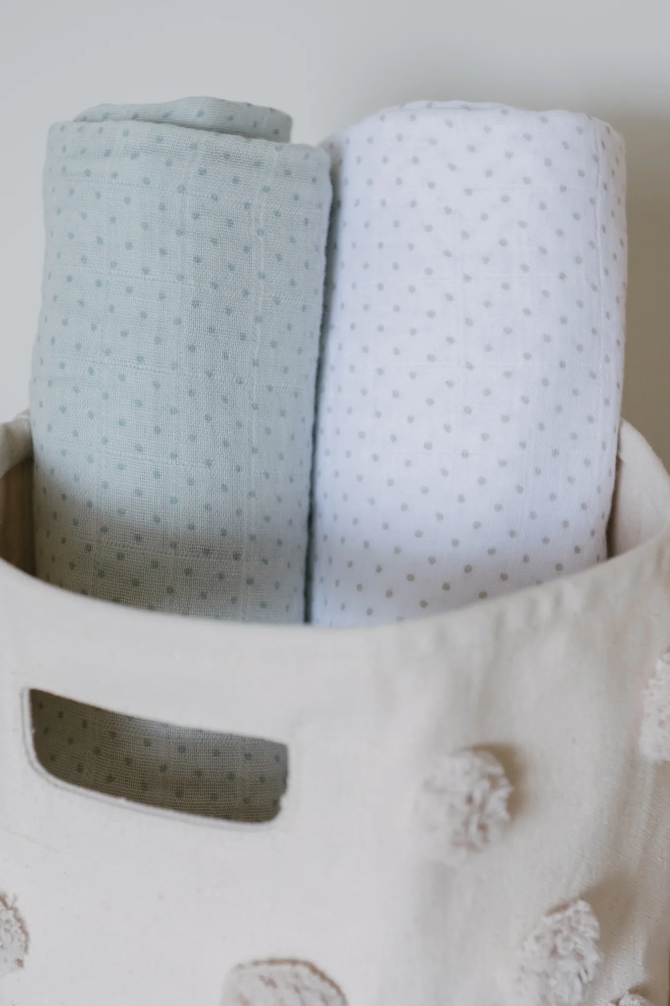 Pin Dot Swaddle - Pin Dot Sea - Image 2