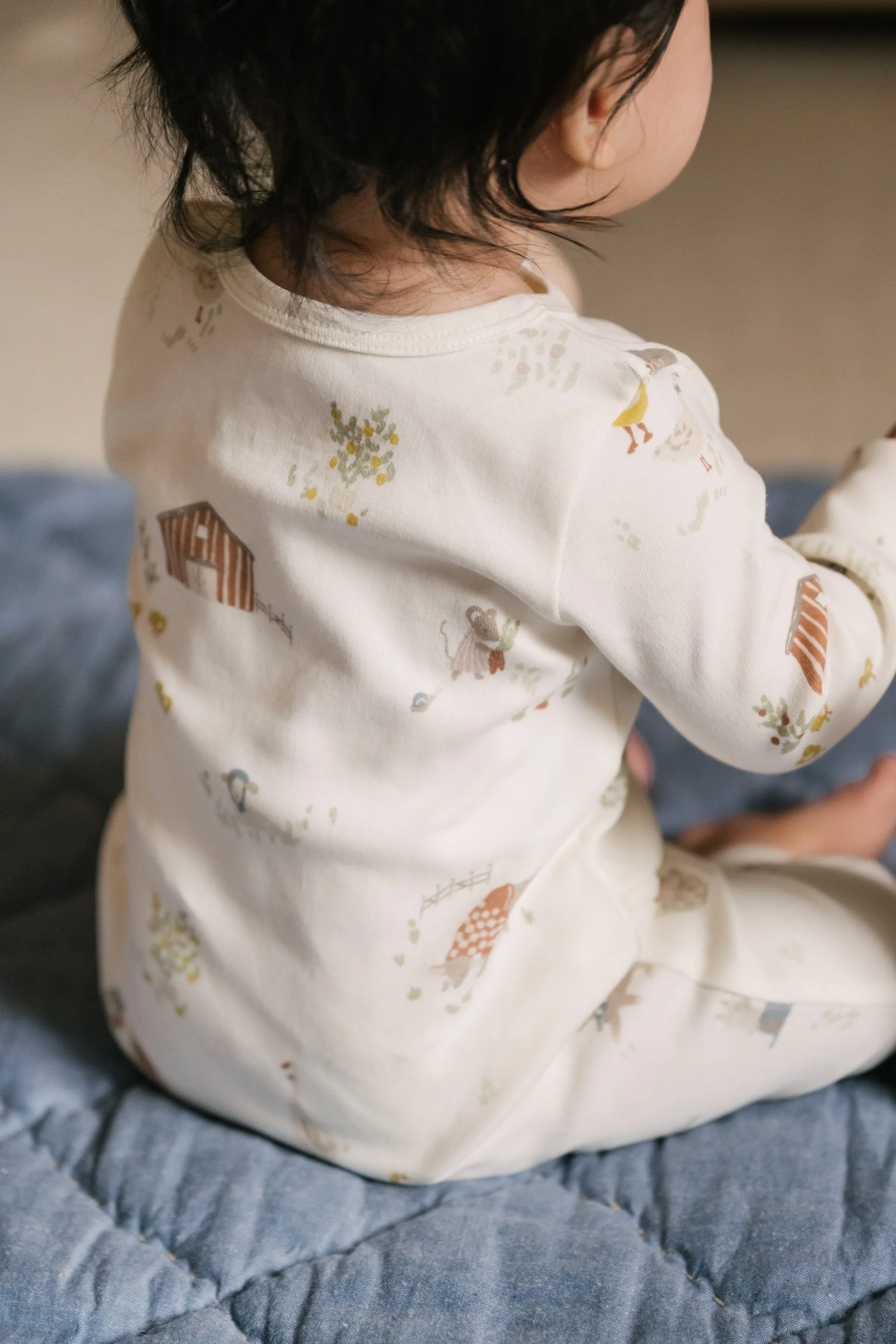Placket Romper - On the Farm - Image 4