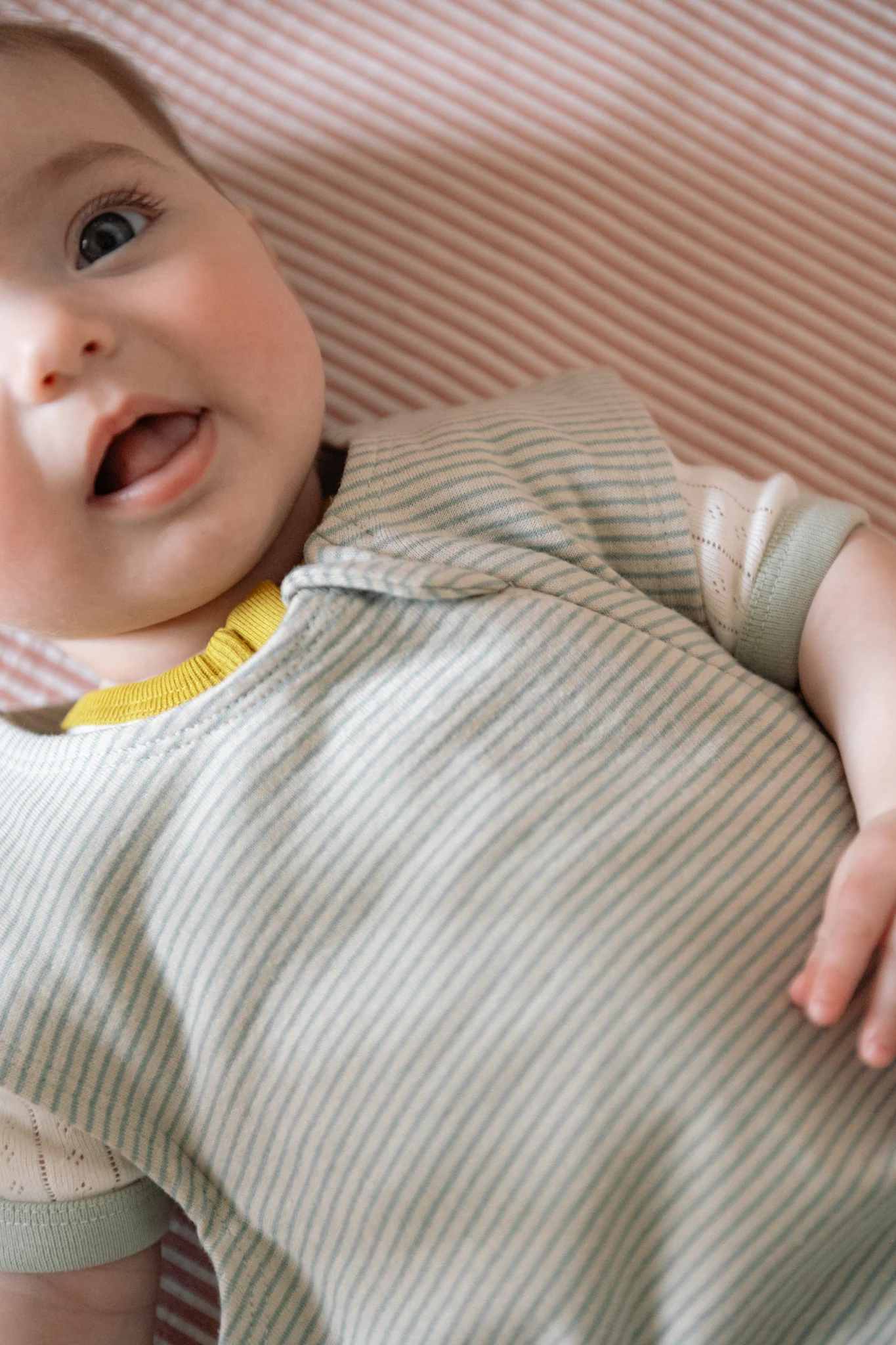 Pointelle Short Sleeve Sleeper - Multi - Image 2