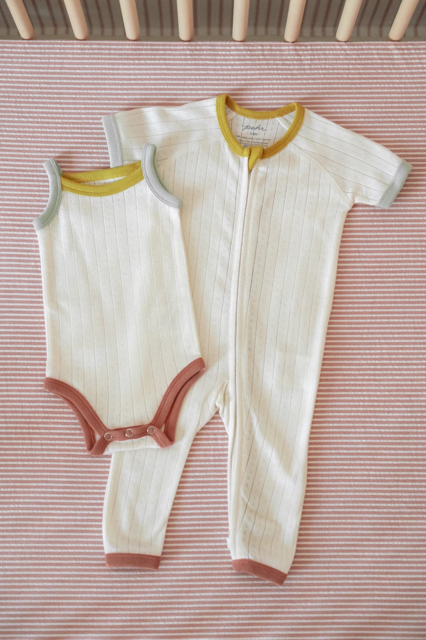 Pointelle Sleeveless One-Piece - Rainbow - Image 7