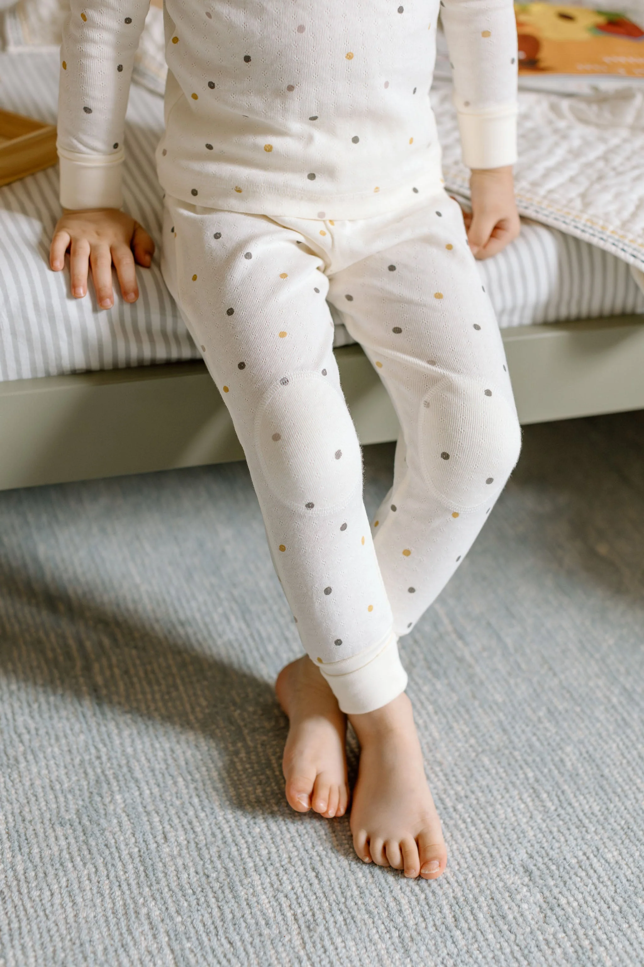 Pointelle Toddler Pajama - Polka Dotty - Image 3