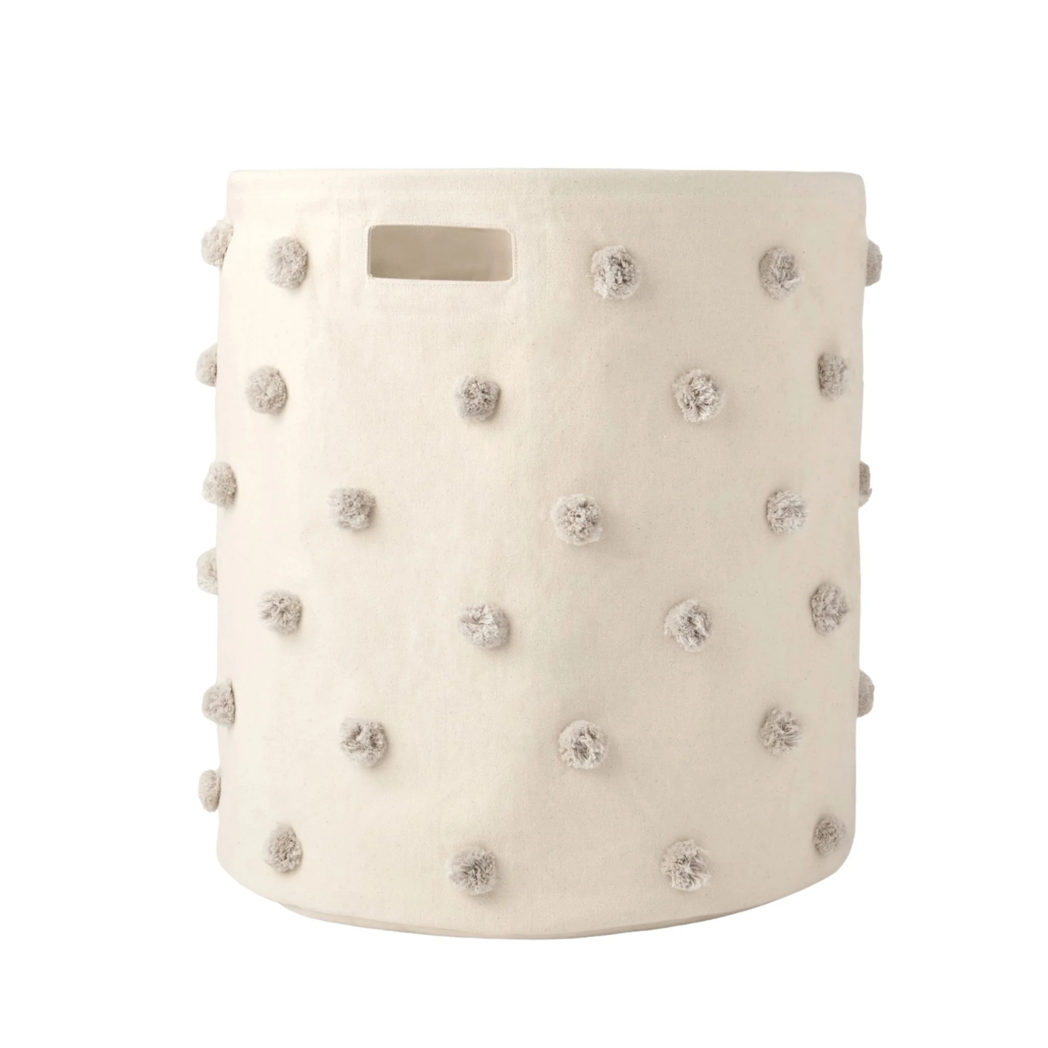 Pom Pom Hamper - Grey