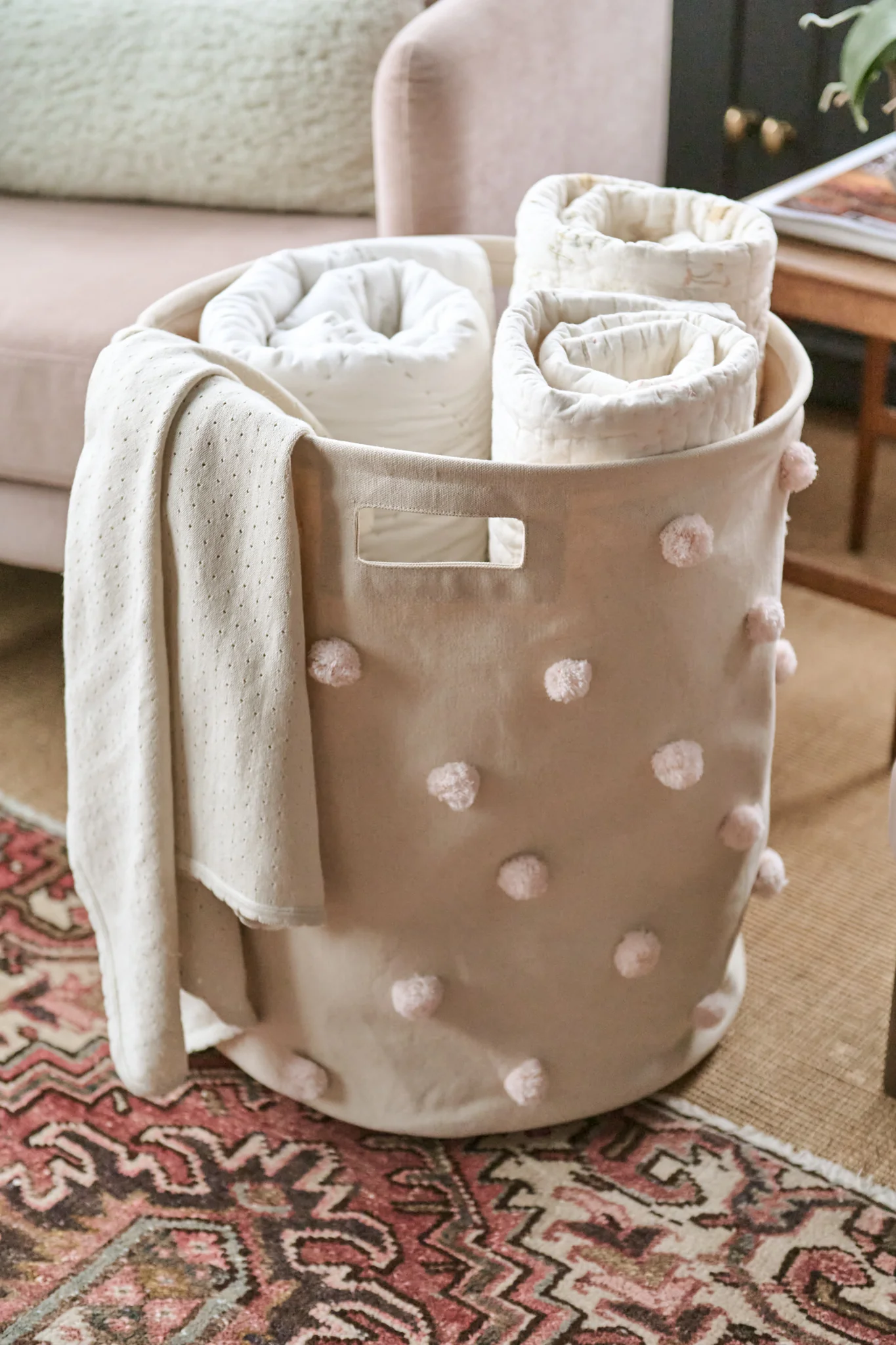 Pom Pom Hamper - Natural - Image 2