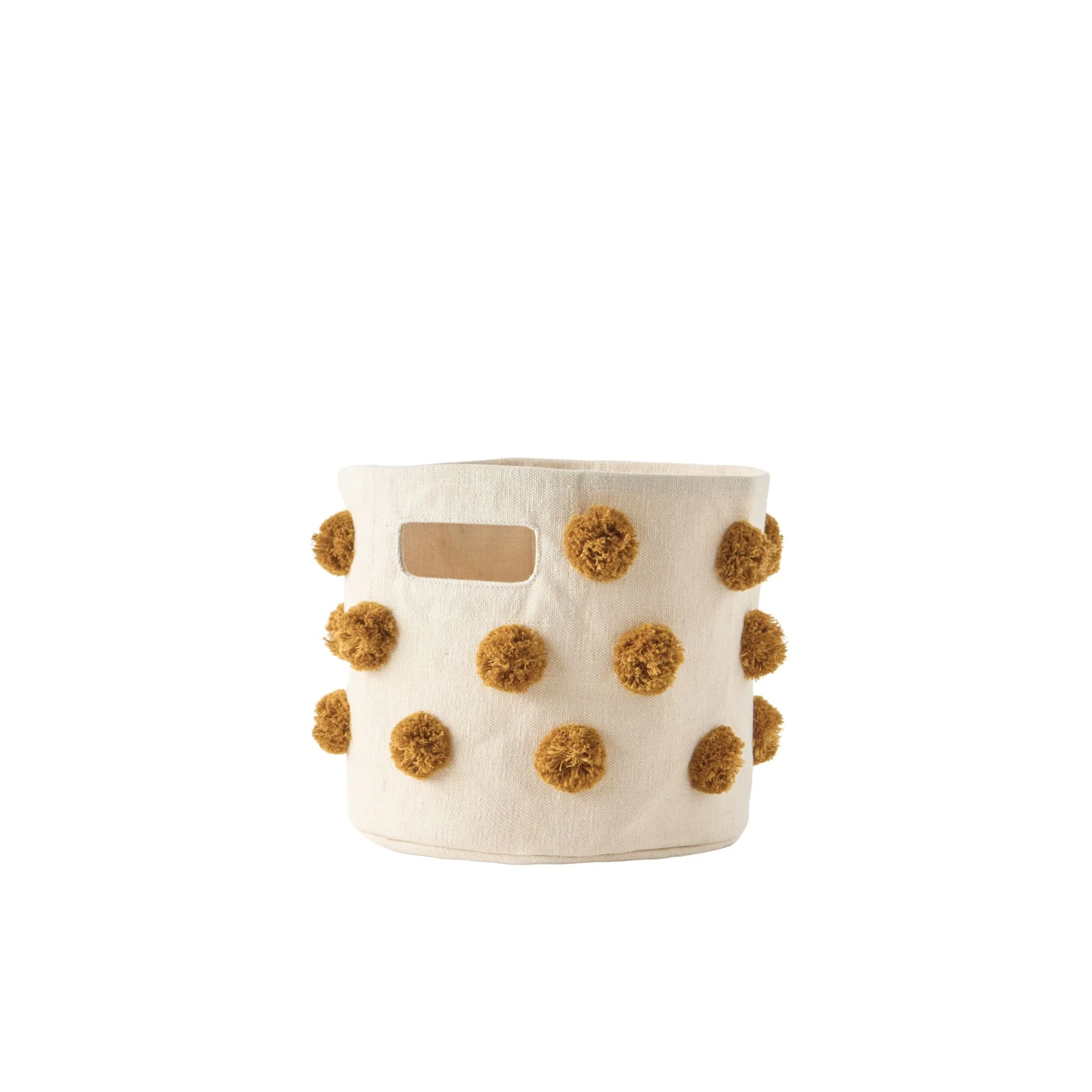 Pom Pom Basket Mini - Dijon