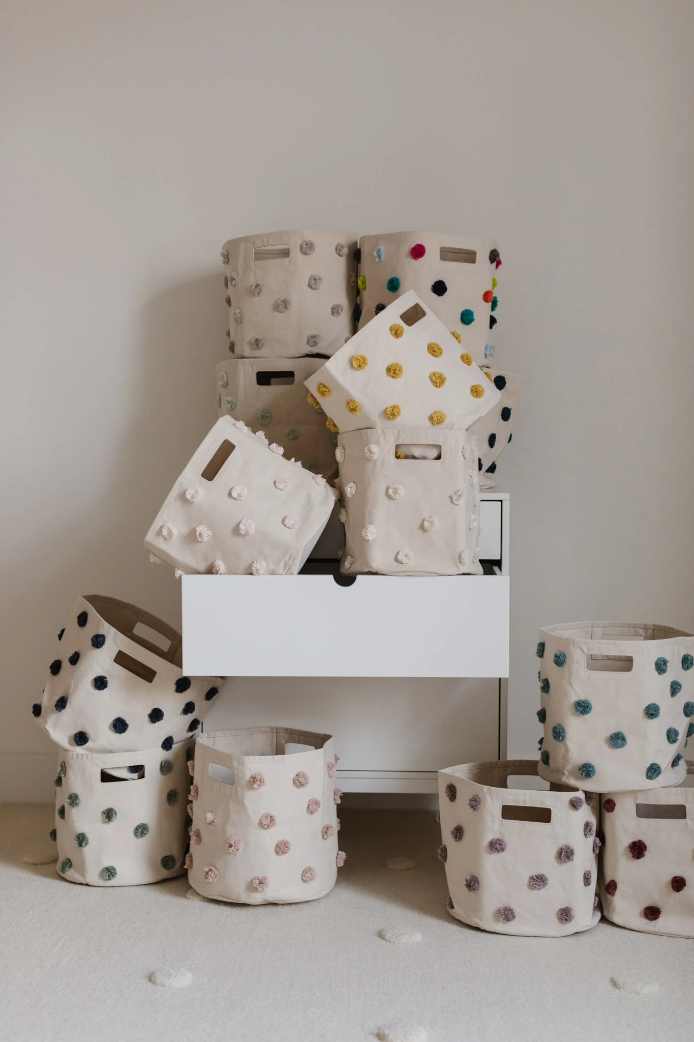 Pom Pom Storage Set - Blush - Image 5