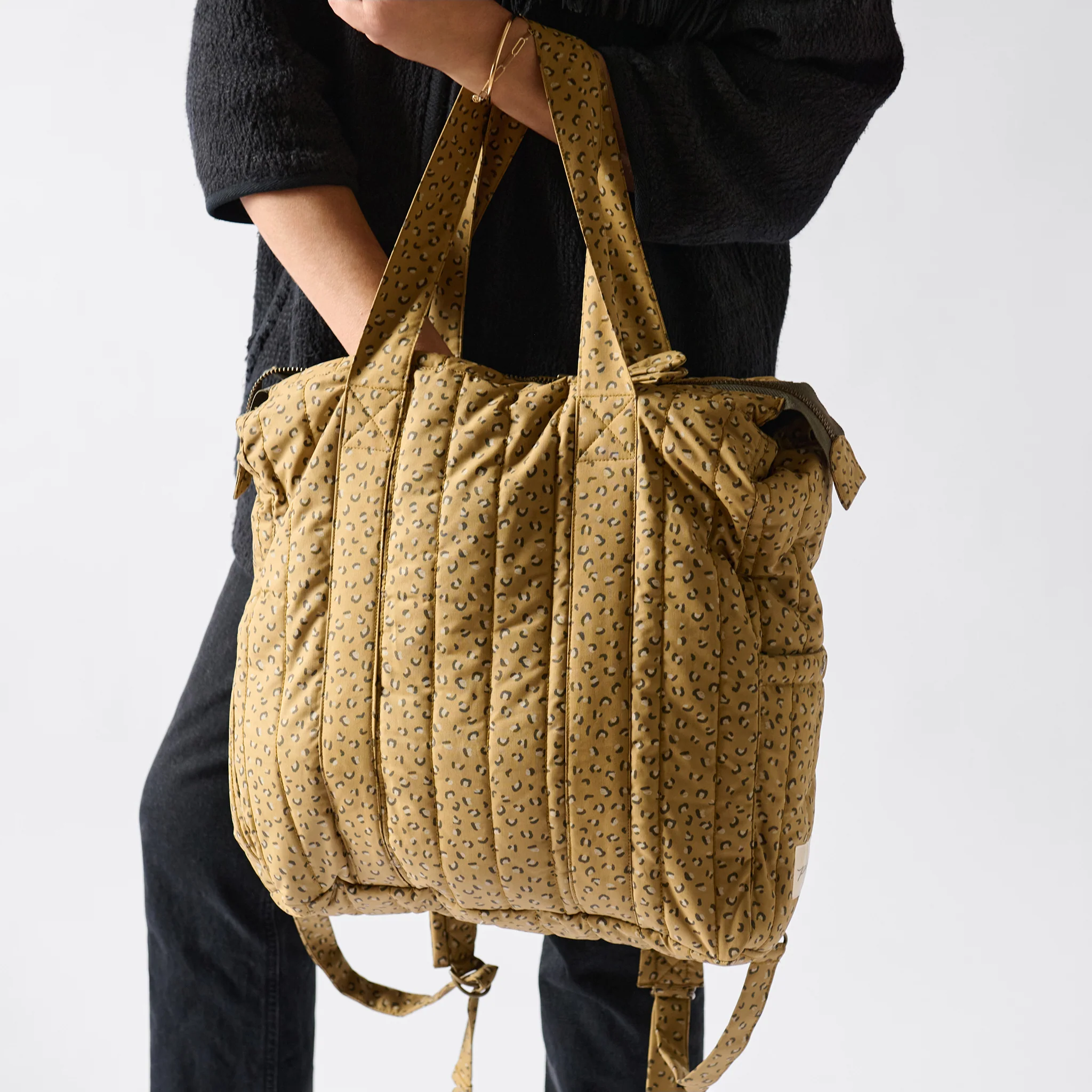 Printed Convertible Diaper Bag - Spotted - Image 3