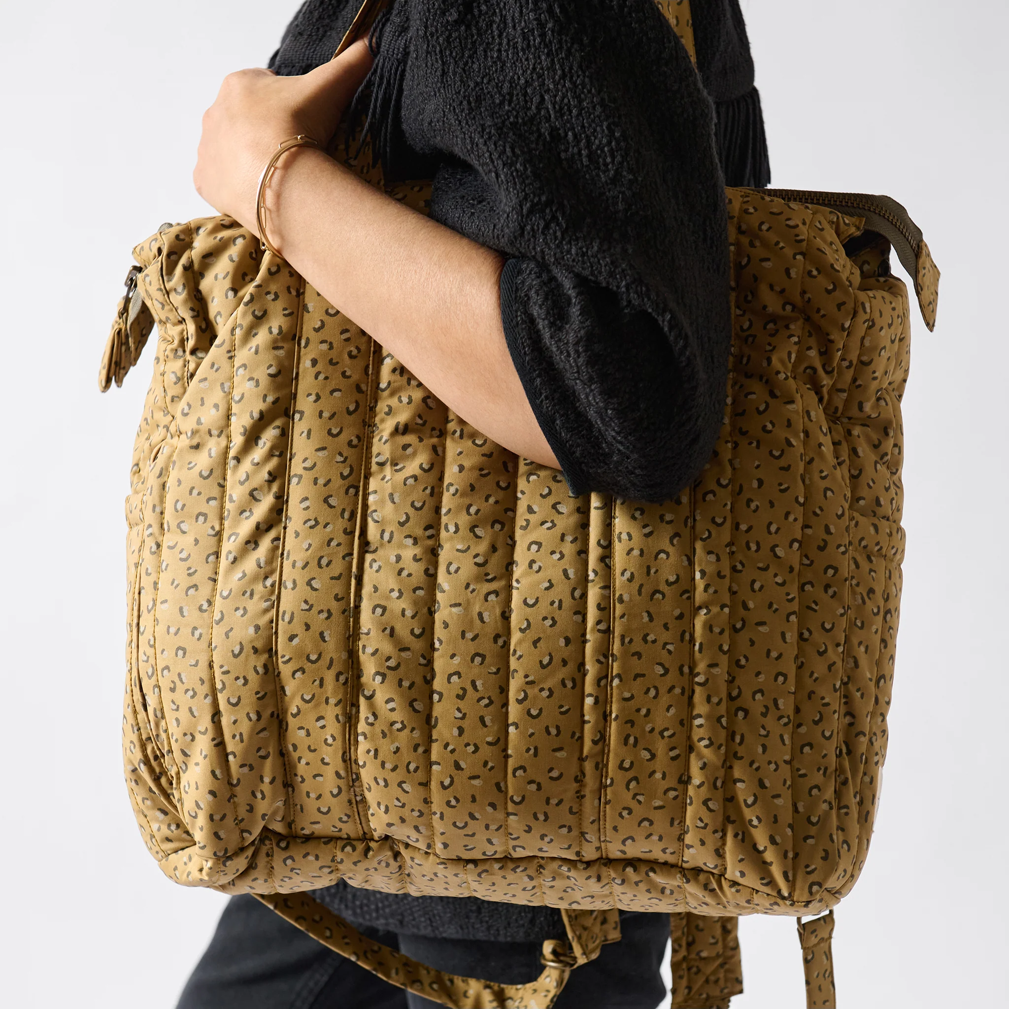 Printed Convertible Diaper Bag - Spotted - Image 4