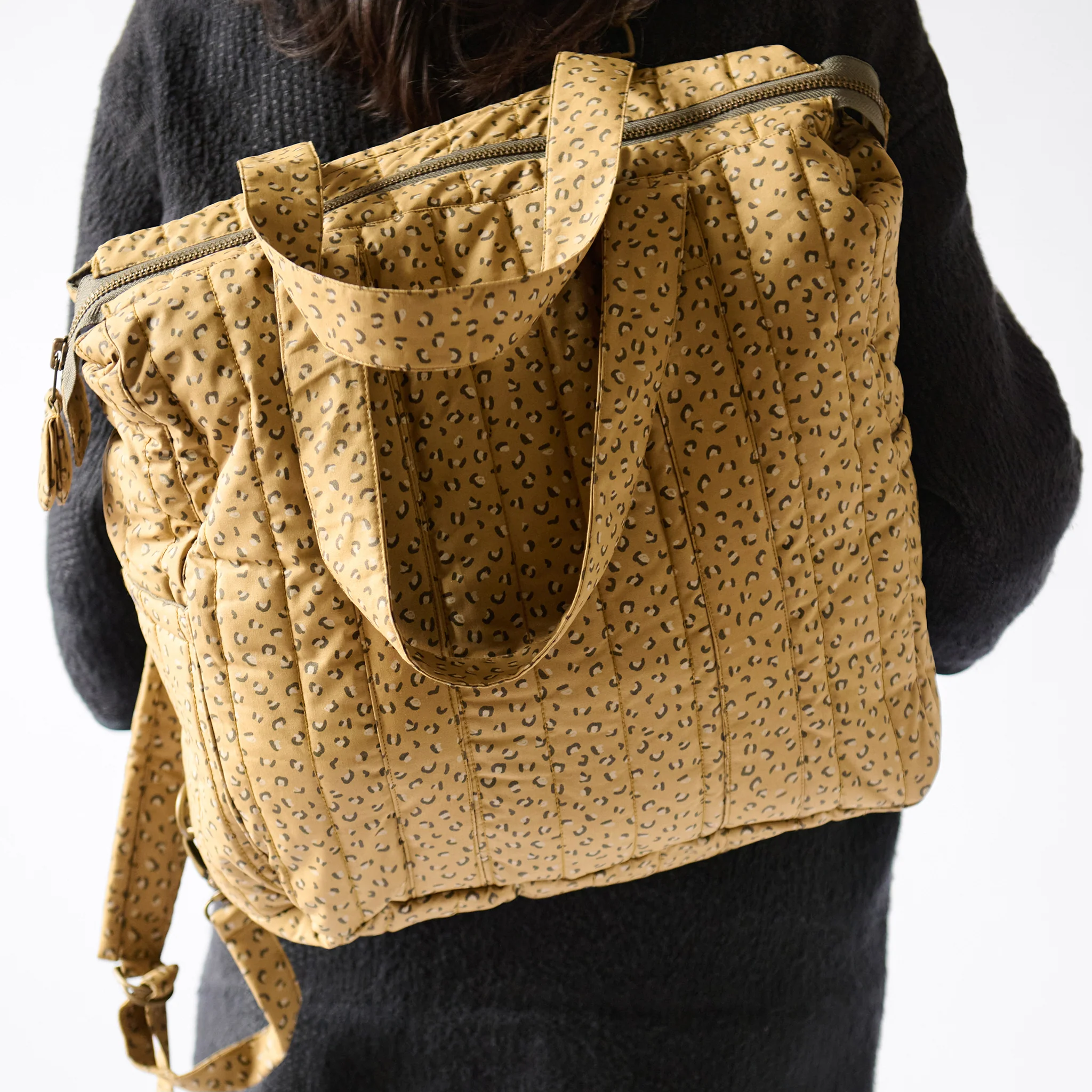 Printed Convertible Diaper Bag - Spotted - Image 5