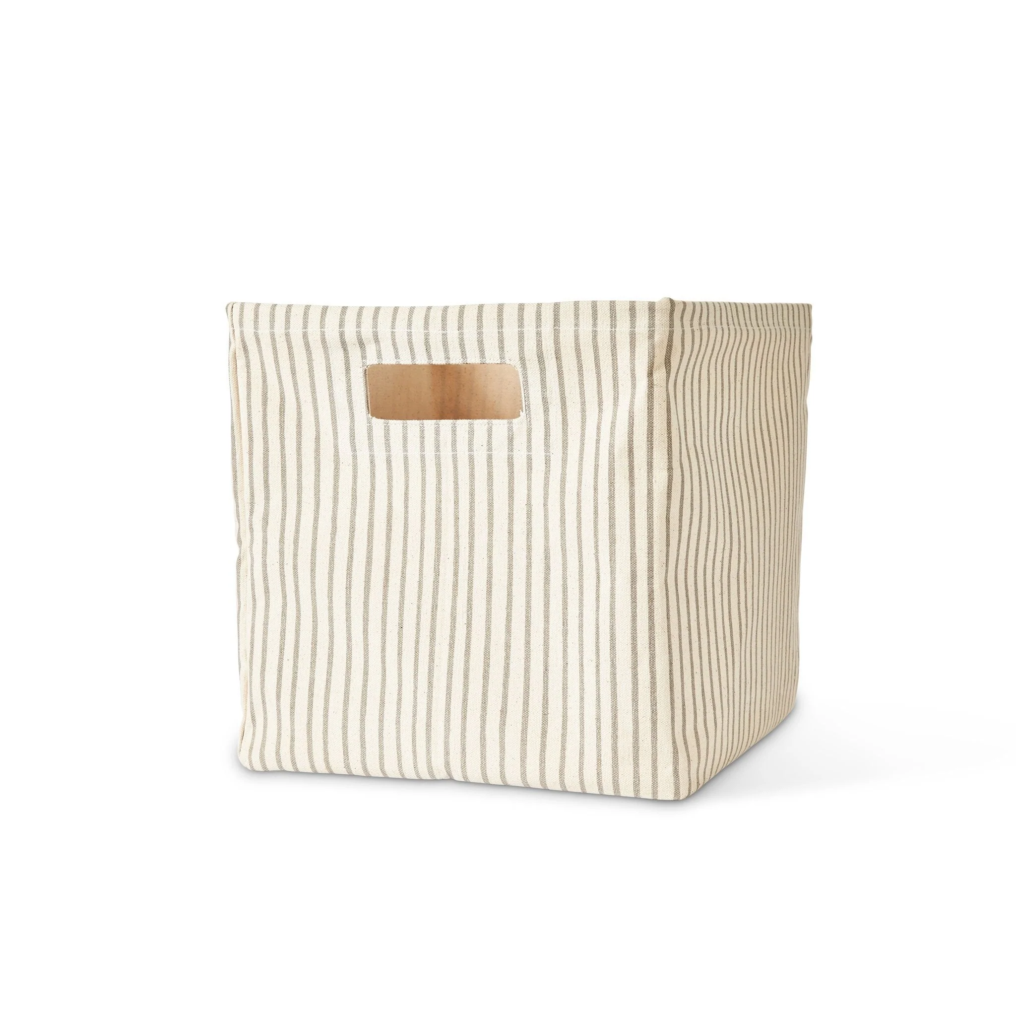 Printed Cube - Stripes Away Pebble Grey - Image 2