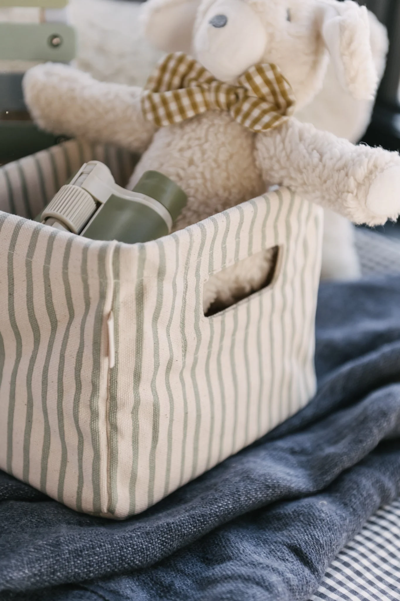 Printed Hideaway Caddy - Stripes Away Sea - Image 3