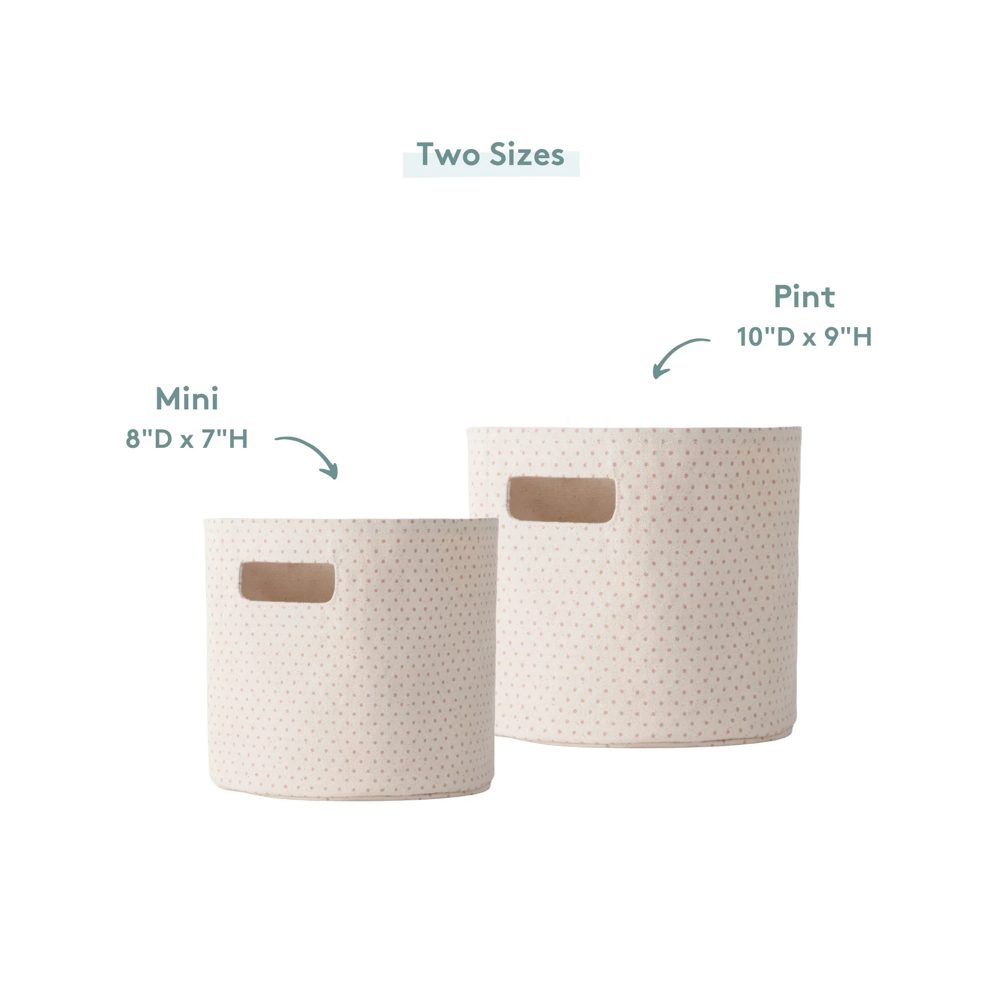 Printed Basket Mini - Pin Dot Peony - Image 8