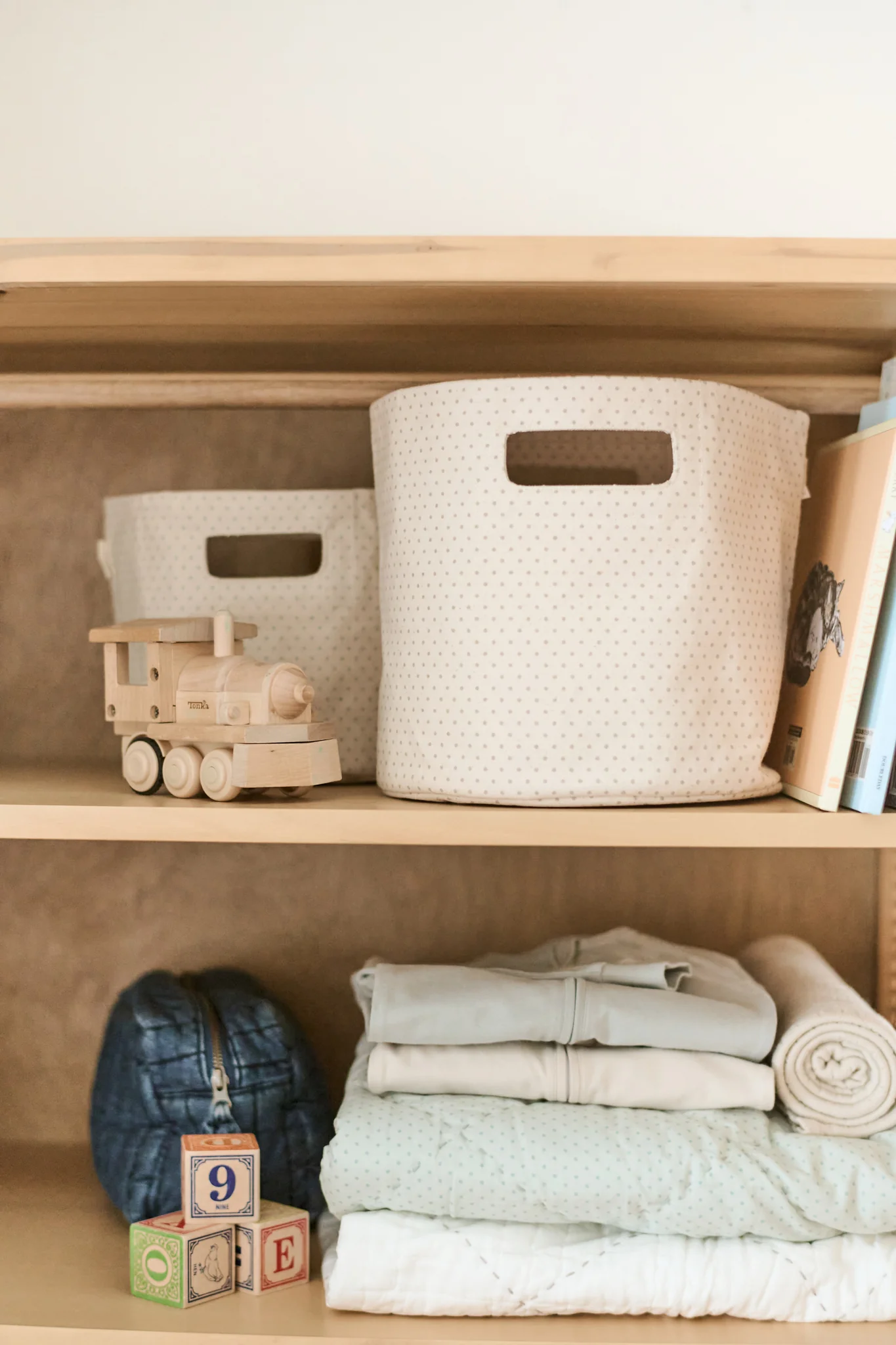 Printed Basket Mini - Pin Dot Sea - Image 3