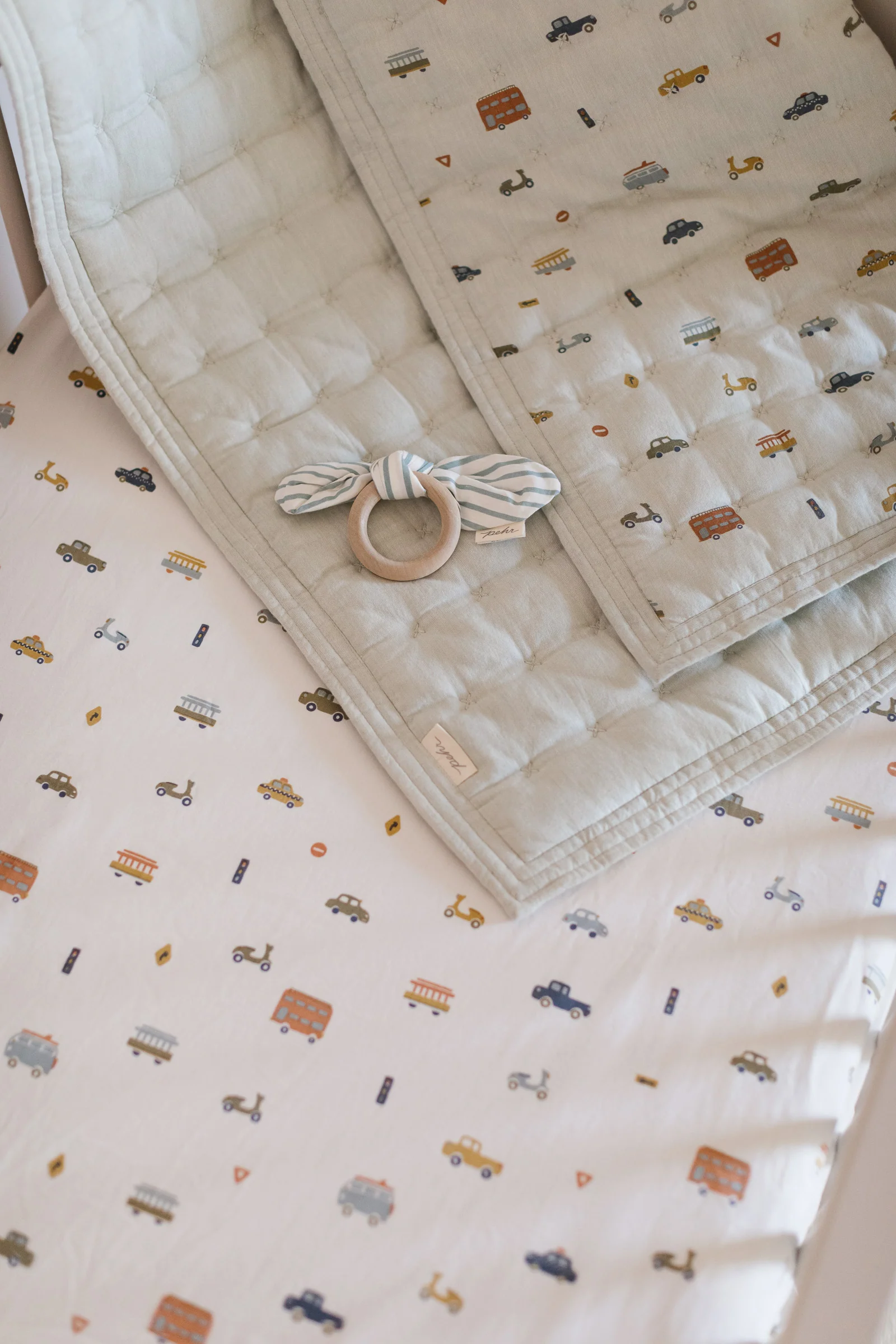 Quilted Chambray Blanket - Rush Hour - Image 6