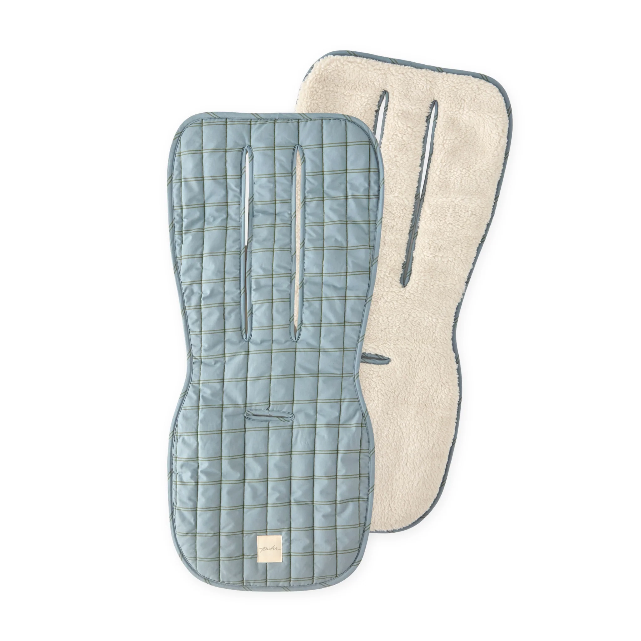 Reversible Stroller Insert - Windowpane/Sherpa