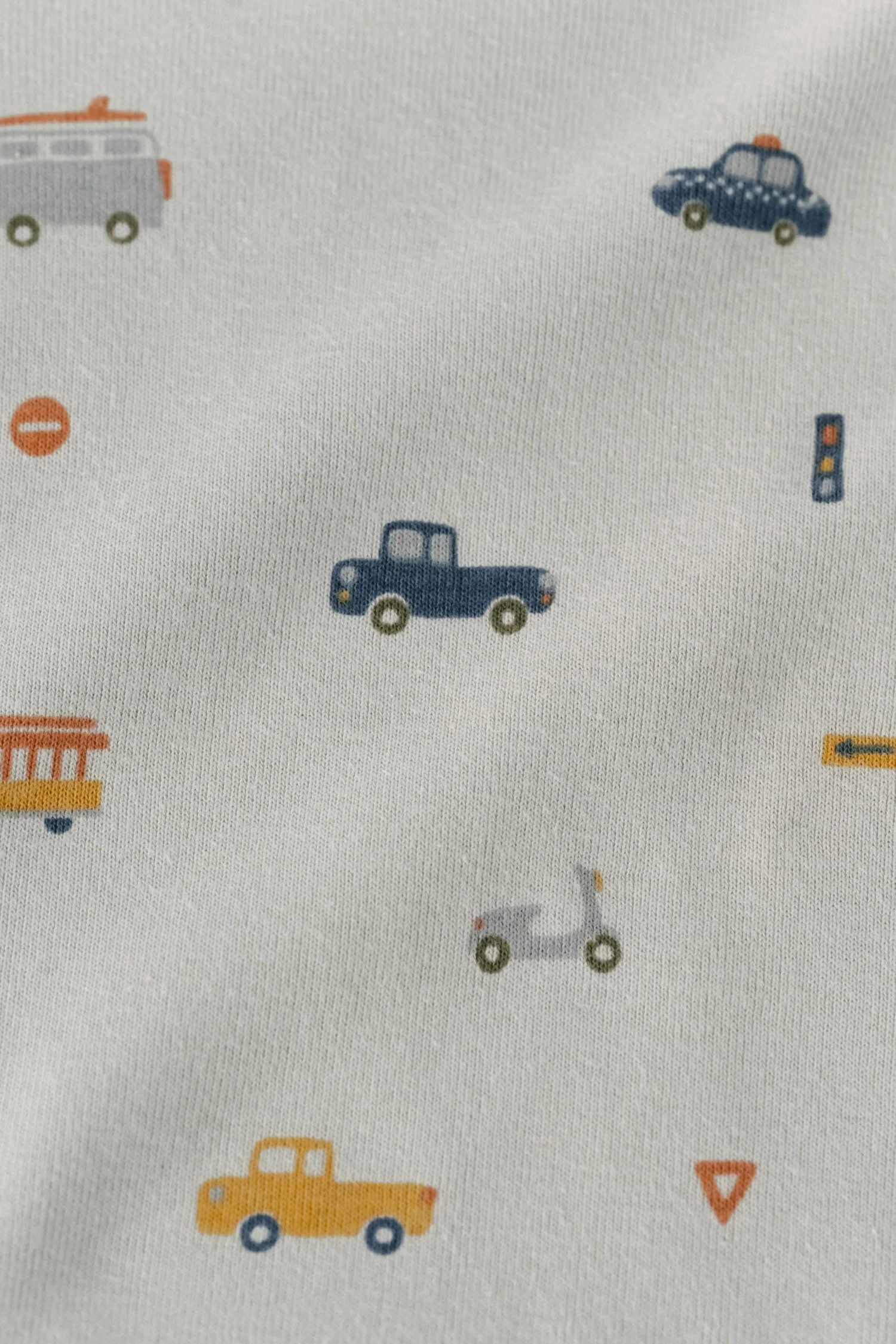Ribbed Baby Footless Sleeper - Rush Hour Mist - Image 2