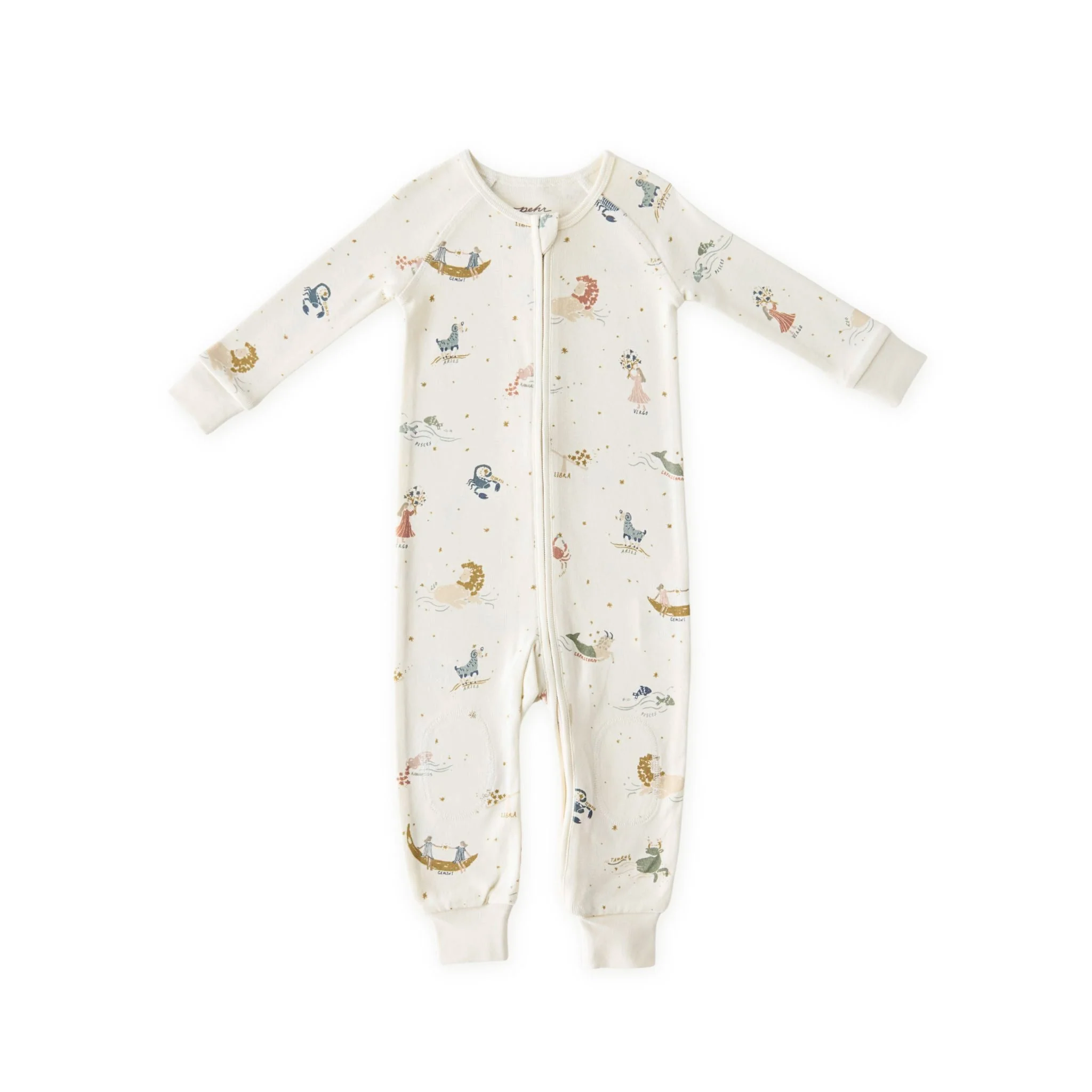 Ribbed Baby Footless Sleeper - Zodiac