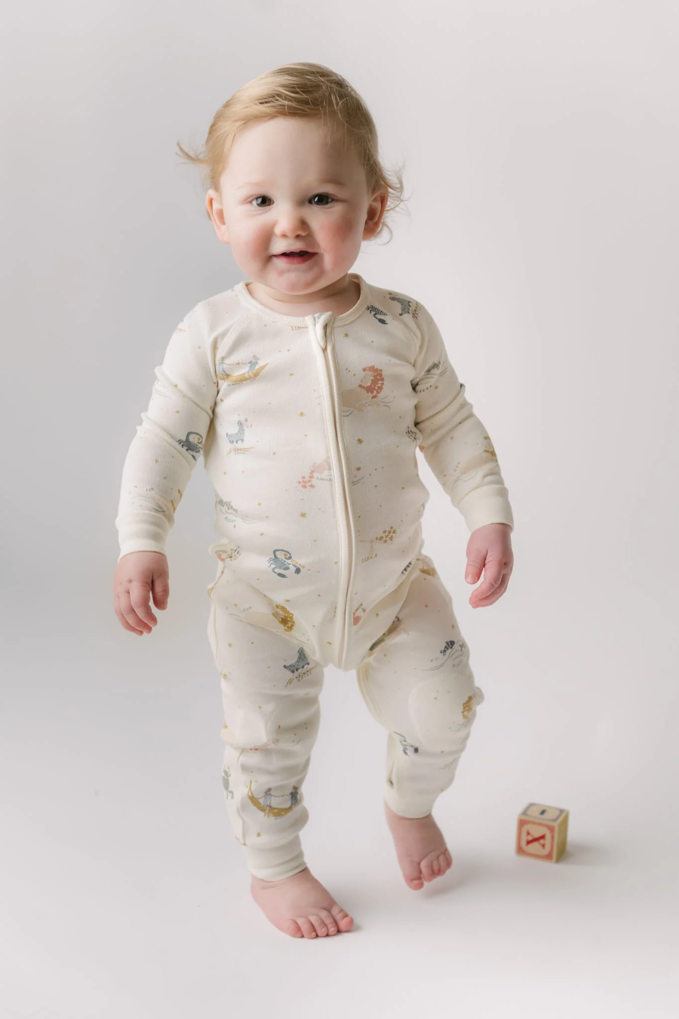 Ribbed Baby Footless Sleeper - Zodiac - Image 3