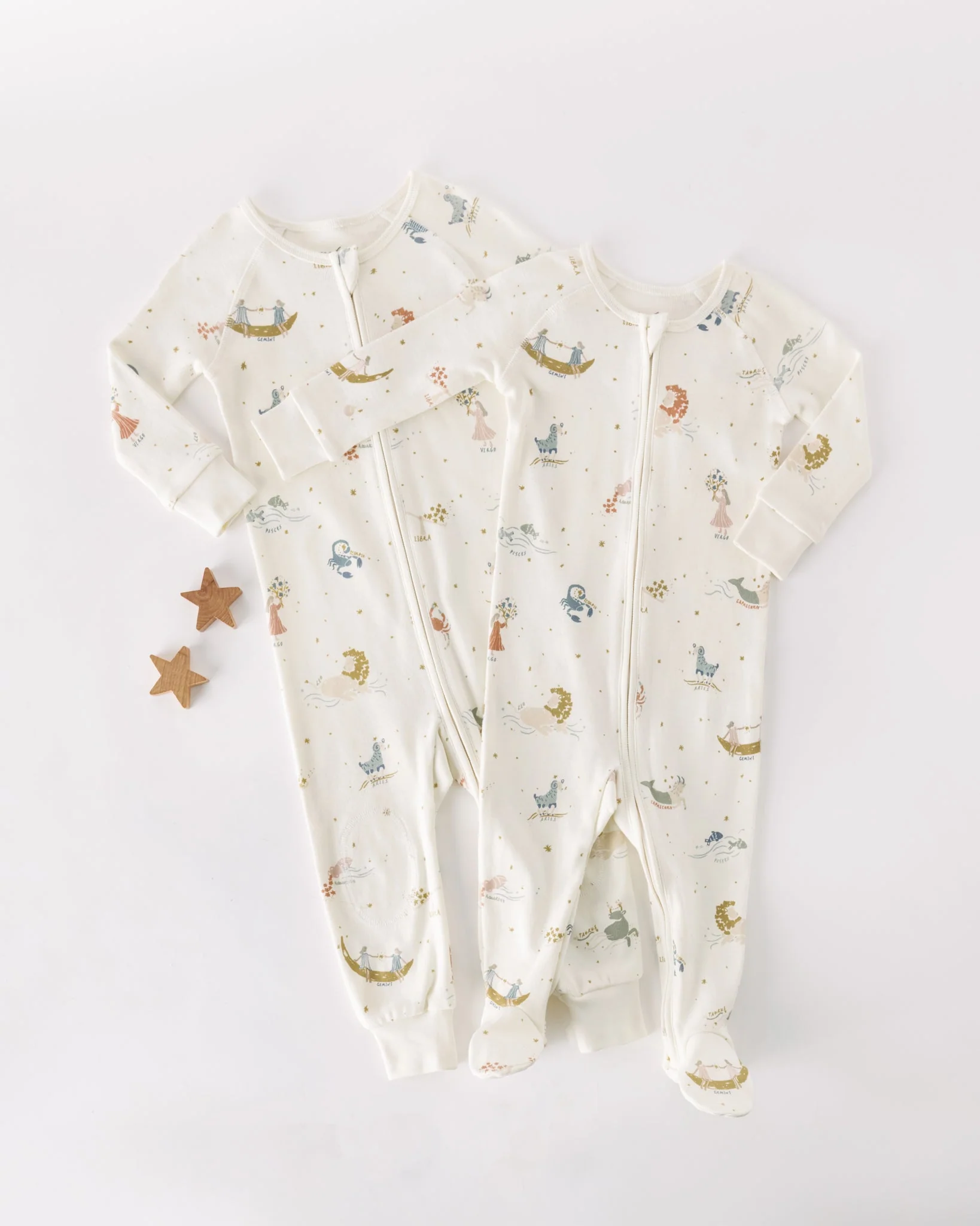 Ribbed Baby Footless Sleeper - Zodiac - Image 6