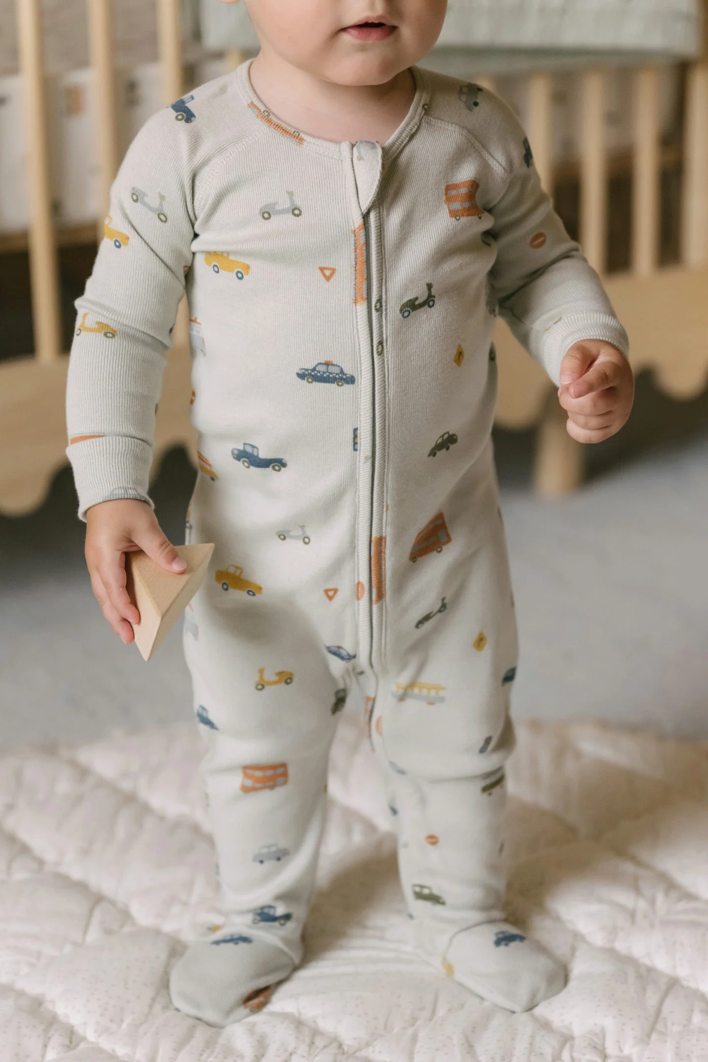 Ribbed Baby Sleeper - Rush Hour Mist - Image 4
