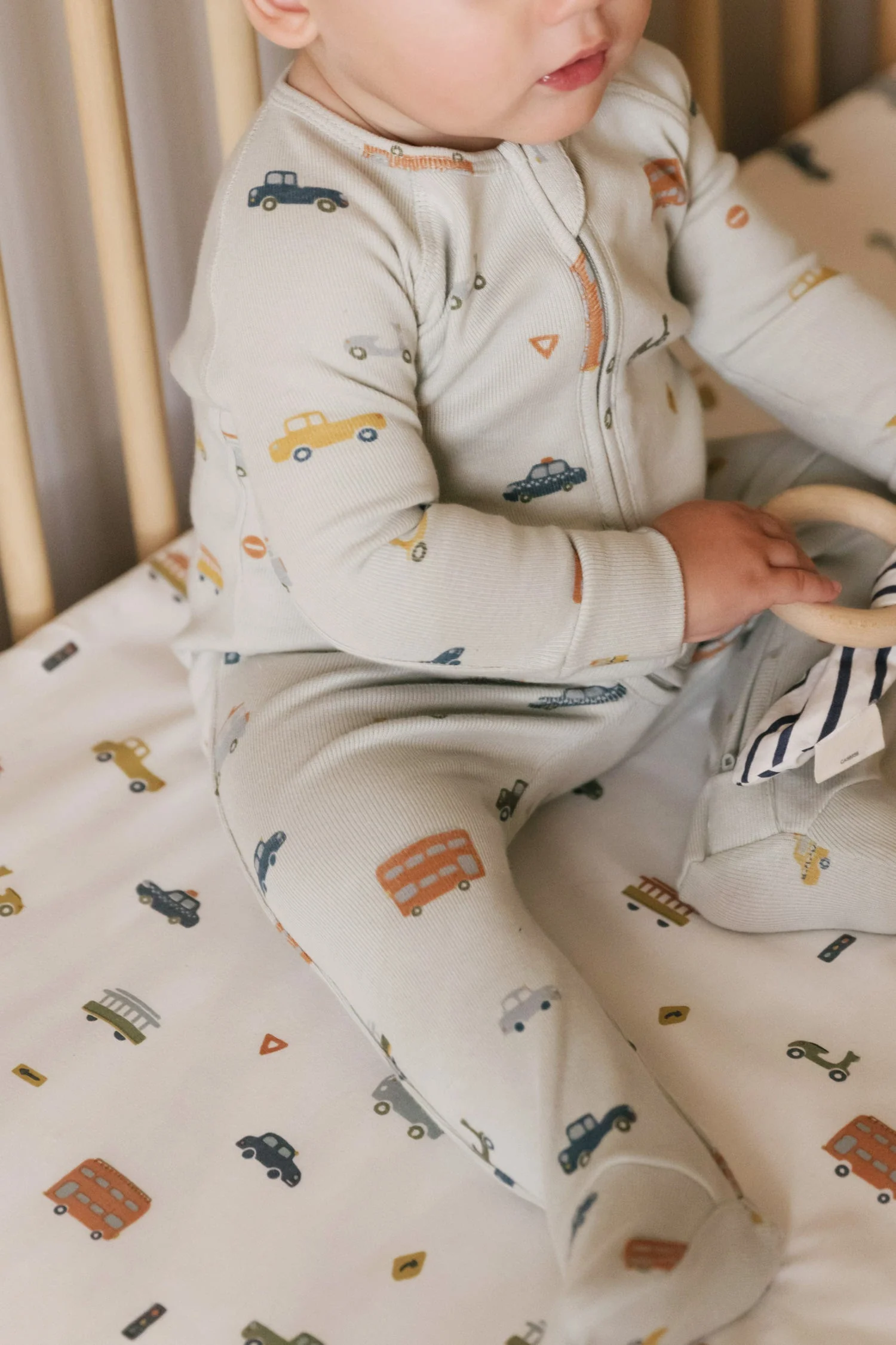 Ribbed Baby Sleeper - Rush Hour Mist - Image 6