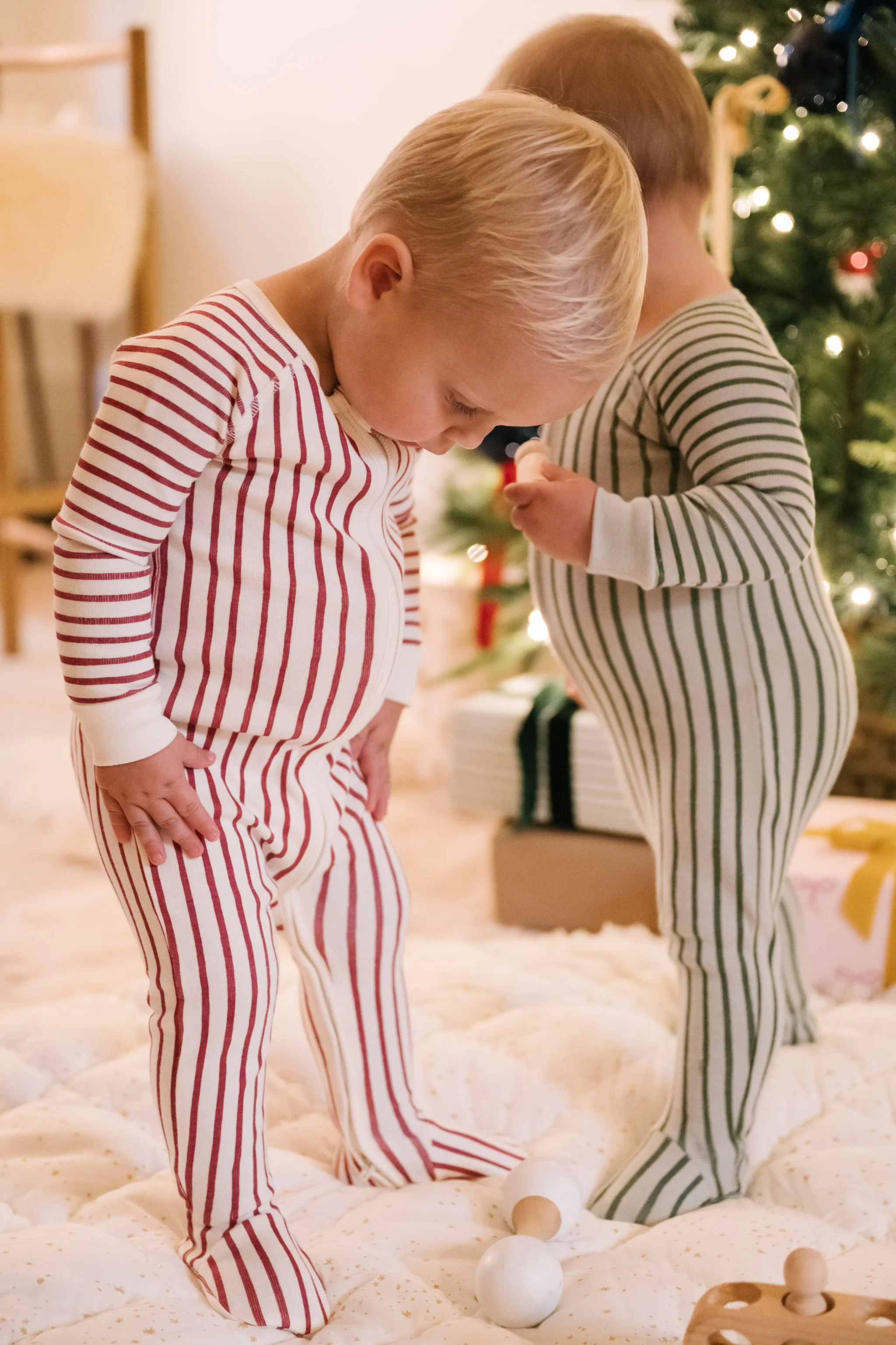 Ribbed Baby Sleeper - Stripes Away Berry - Image 4