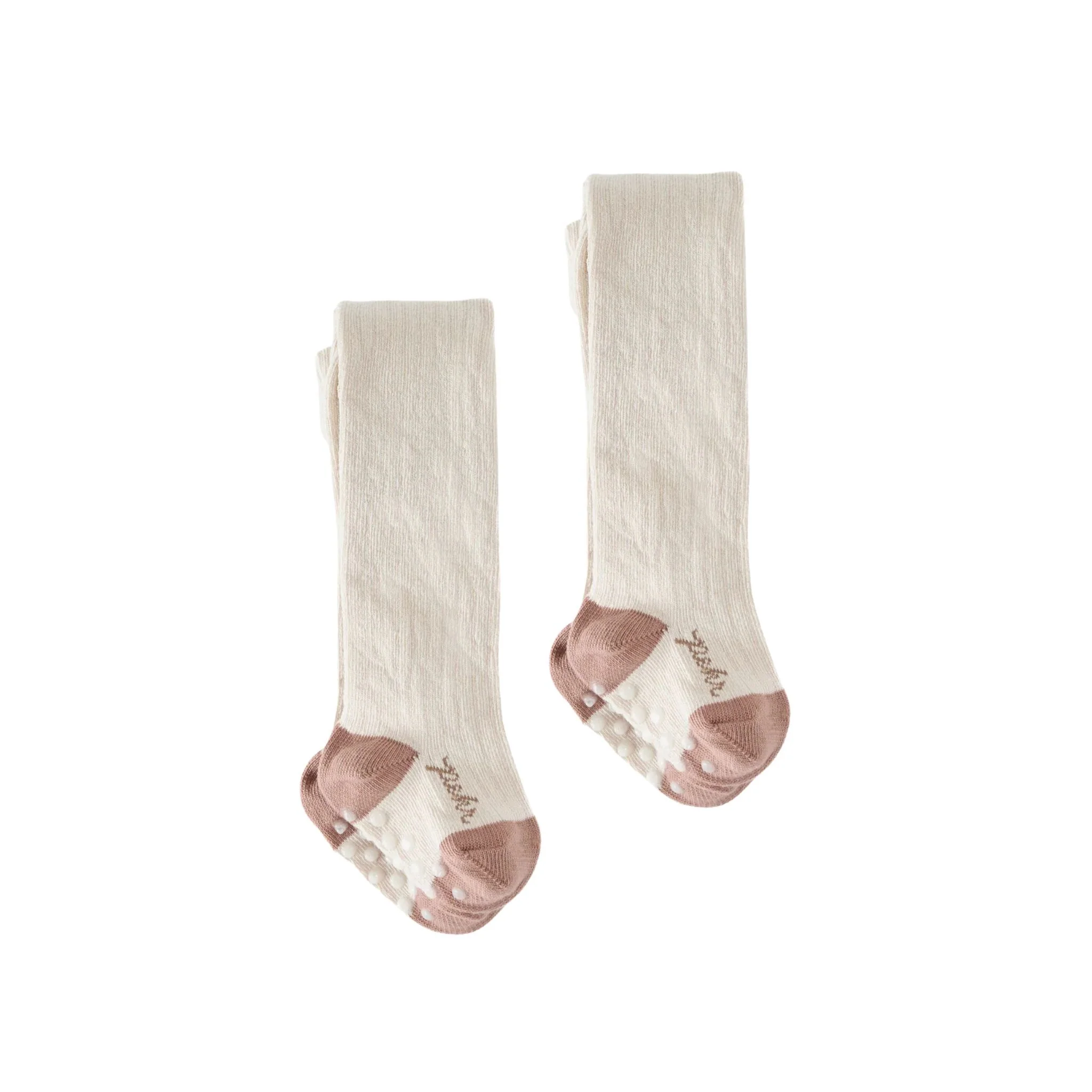 Ribbed Tights 2 Pack - Natural