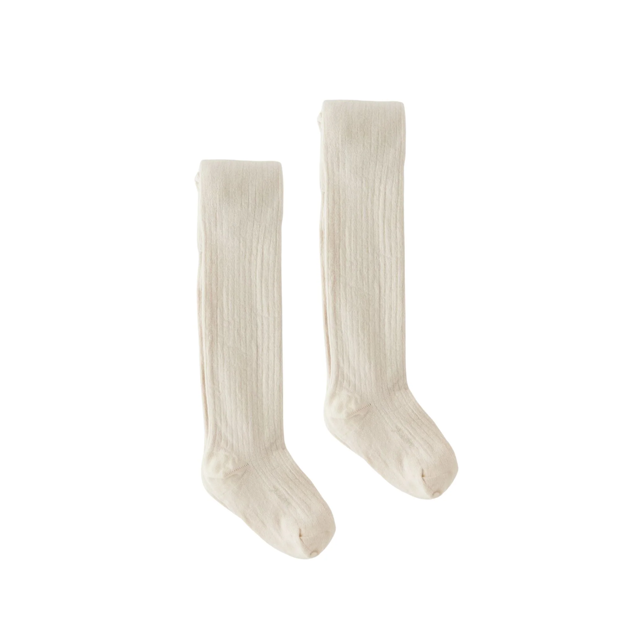 Ribbed Tights 2 Pack - Natural - Image 5