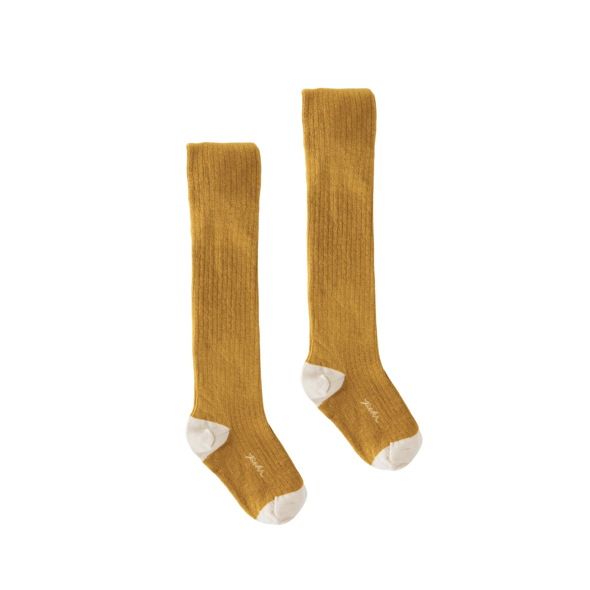 Ribbed Tights 2 Pack - Ochre