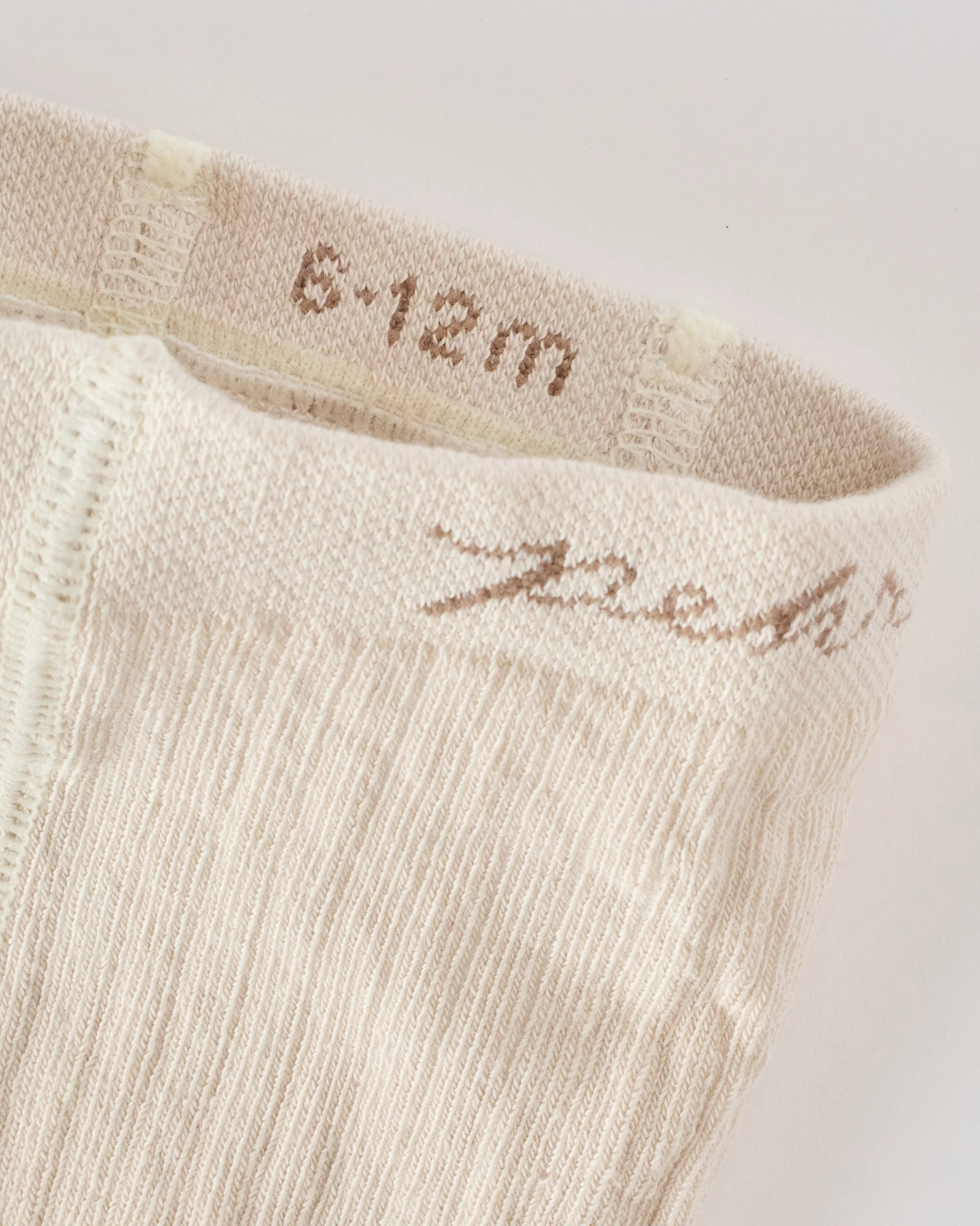 Ribbed Tights with Grips - Natural - Image 5