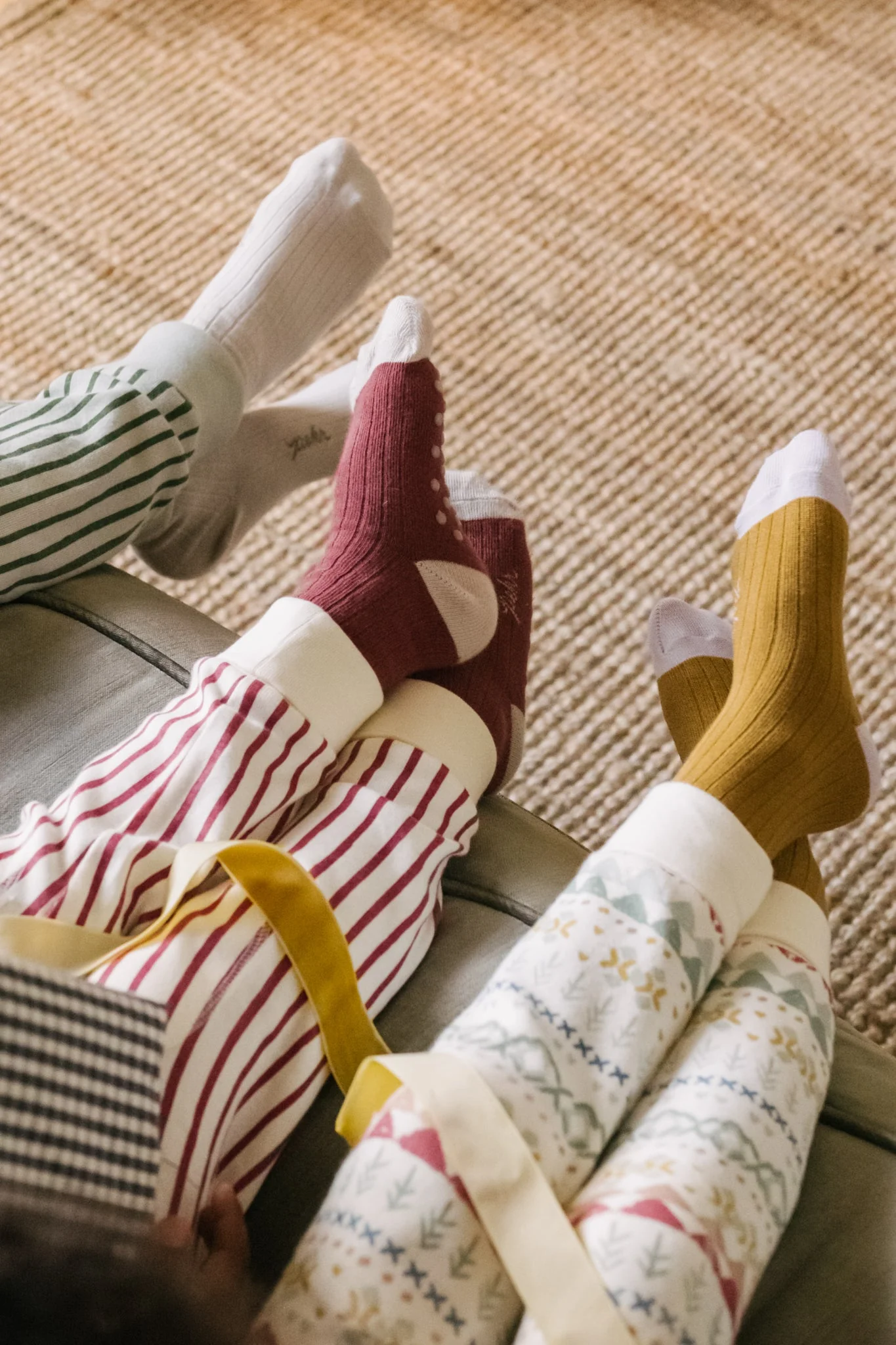Ribbed Toddler Pajama - Stripes Away Berry - Image 5