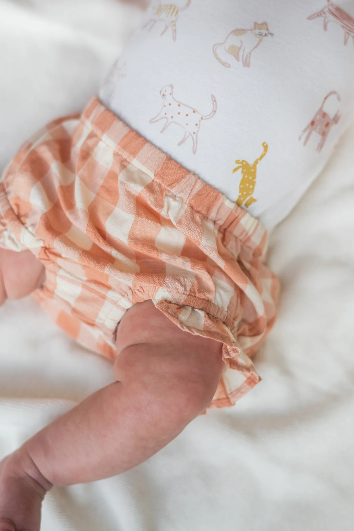 Checkmate Ruffle Bloomer - Melon - Image 2