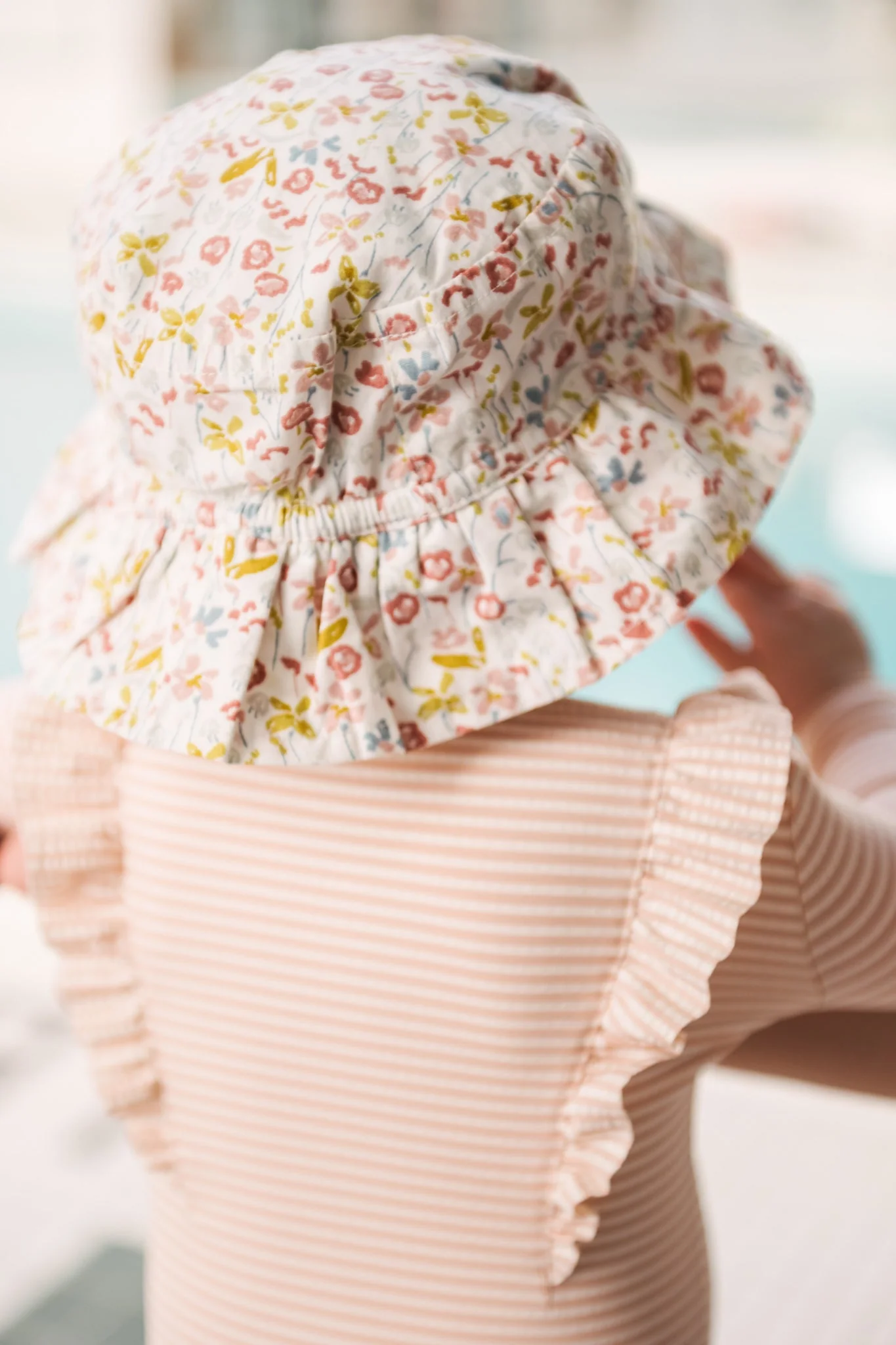 Ruffle Bucket Hat - Floret - Image 3