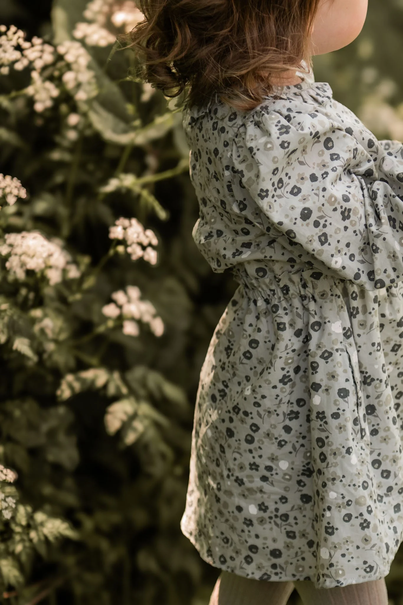 Ruffle Puff Sleeve Dress- Forget Me Not - Image 5