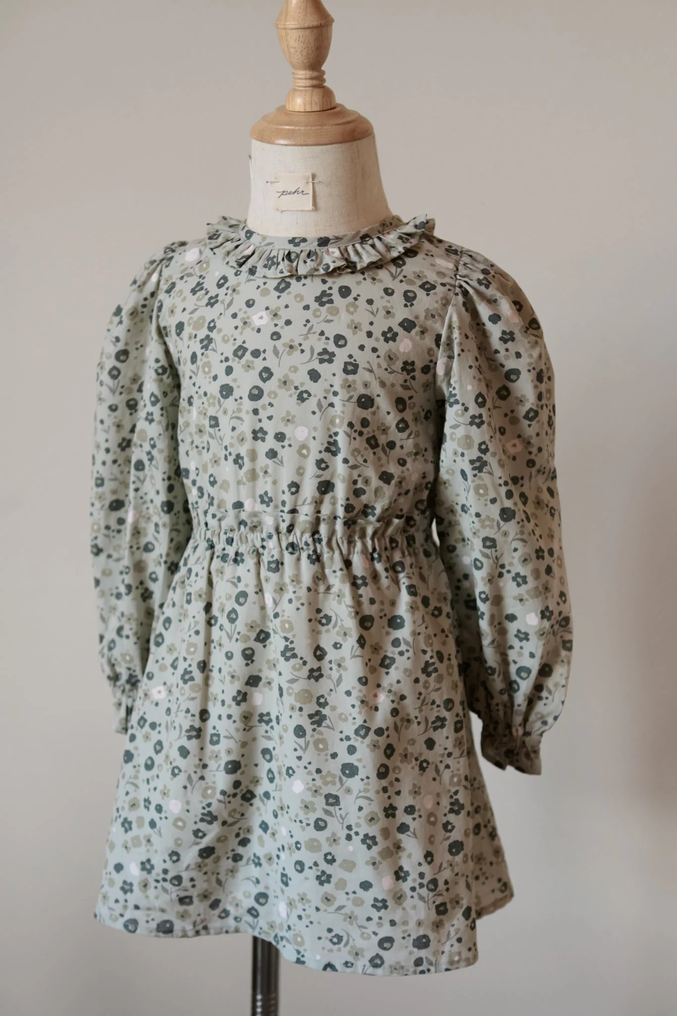 Ruffle Puff Sleeve Dress- Forget Me Not - Image 7