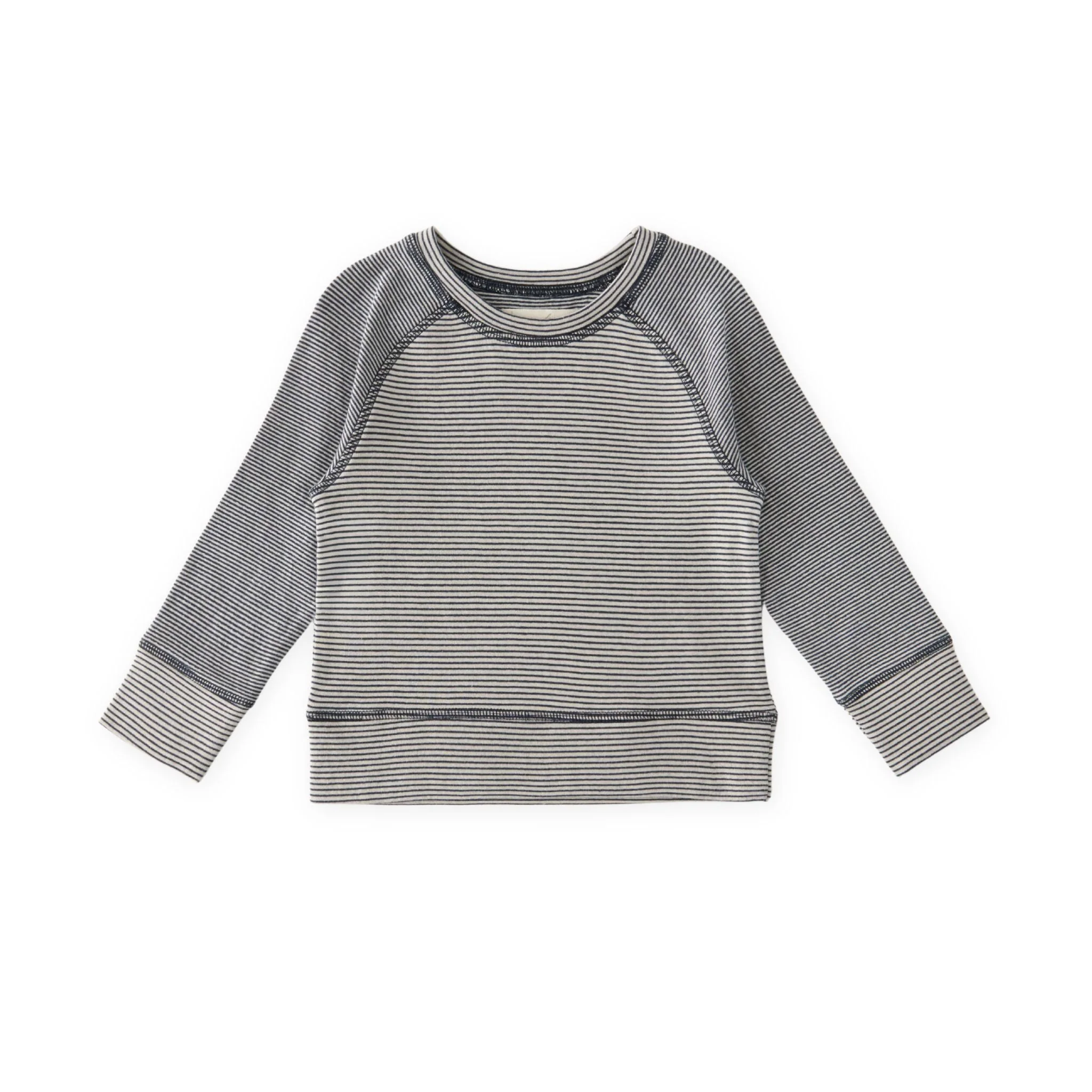 Sailor Stripe Kids Raglan Top - Ink