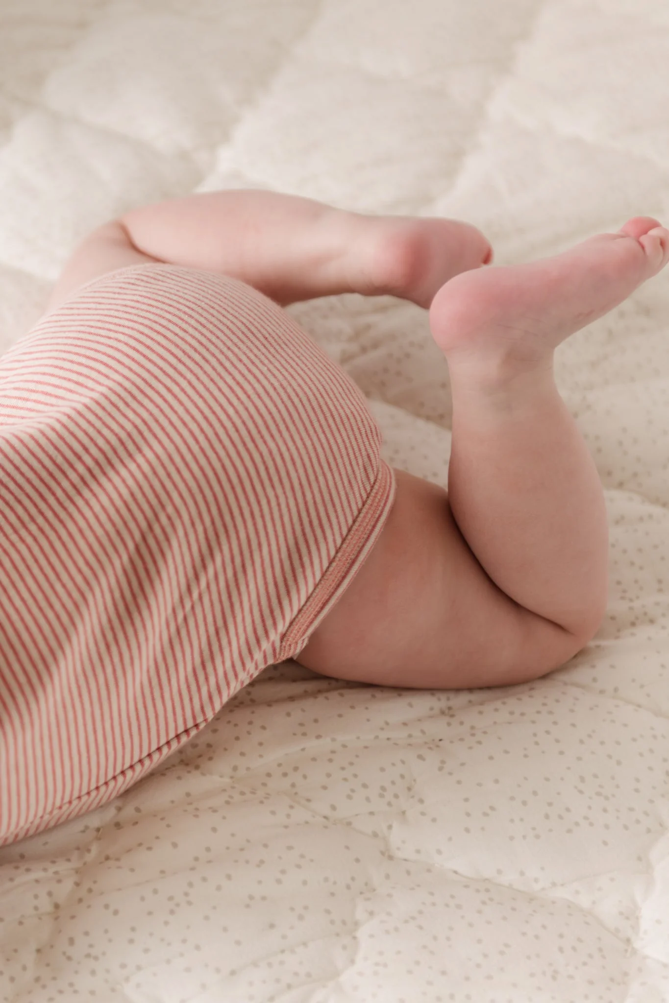 Sailor Stripe Raglan One-Piece - Tea Rose - Image 4