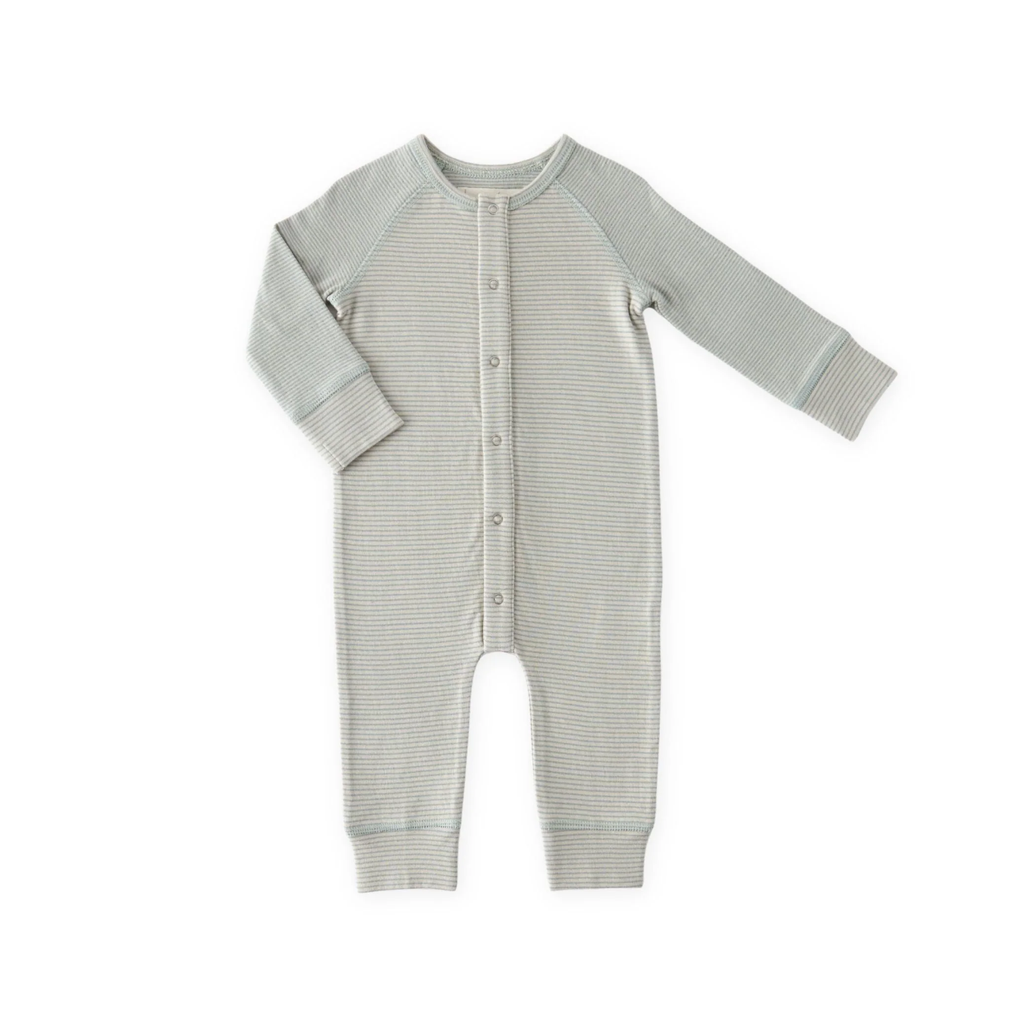 Sailor Stripe Raglan Romper - Sea