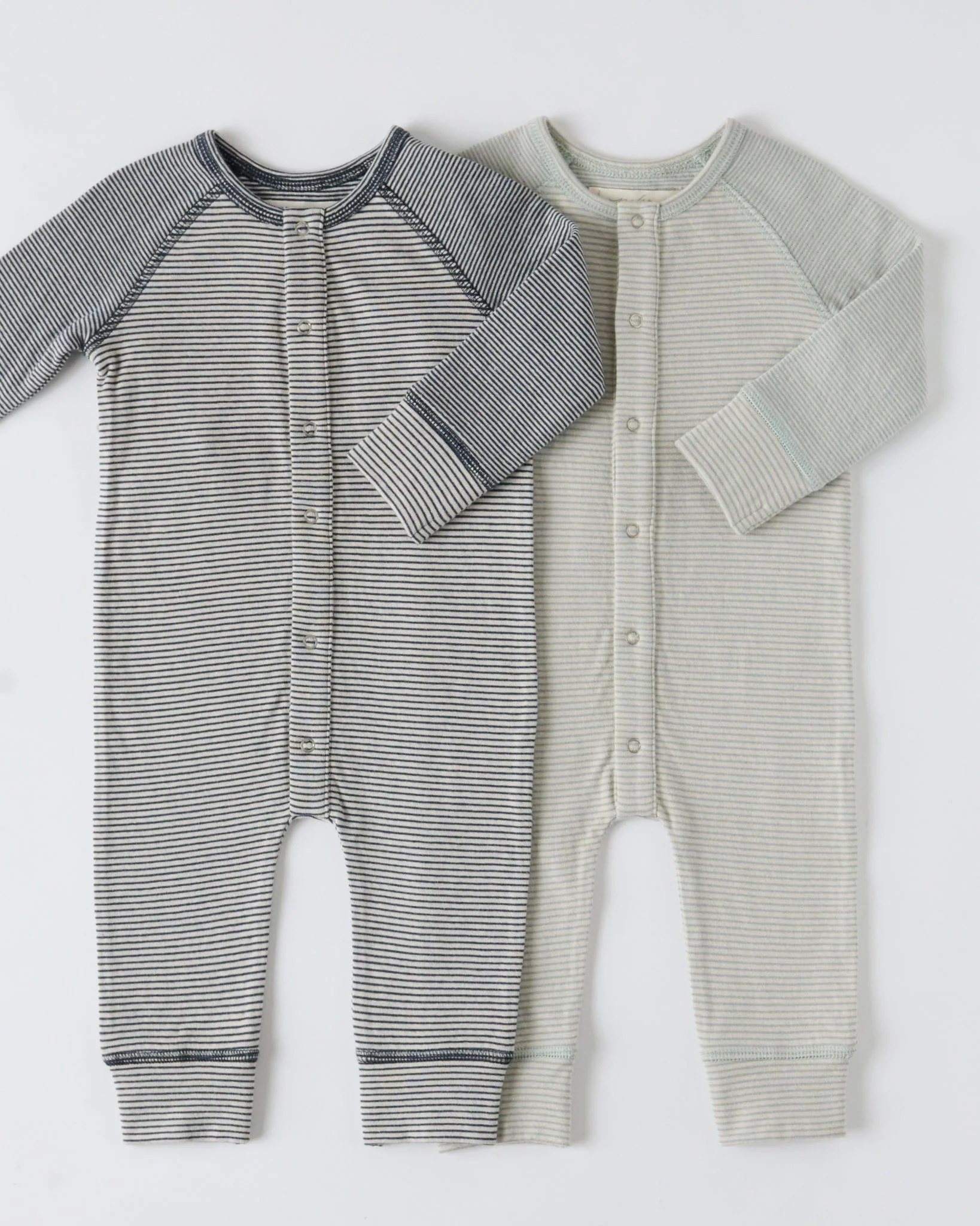 Sailor Stripe Raglan Romper - Sea - Image 6