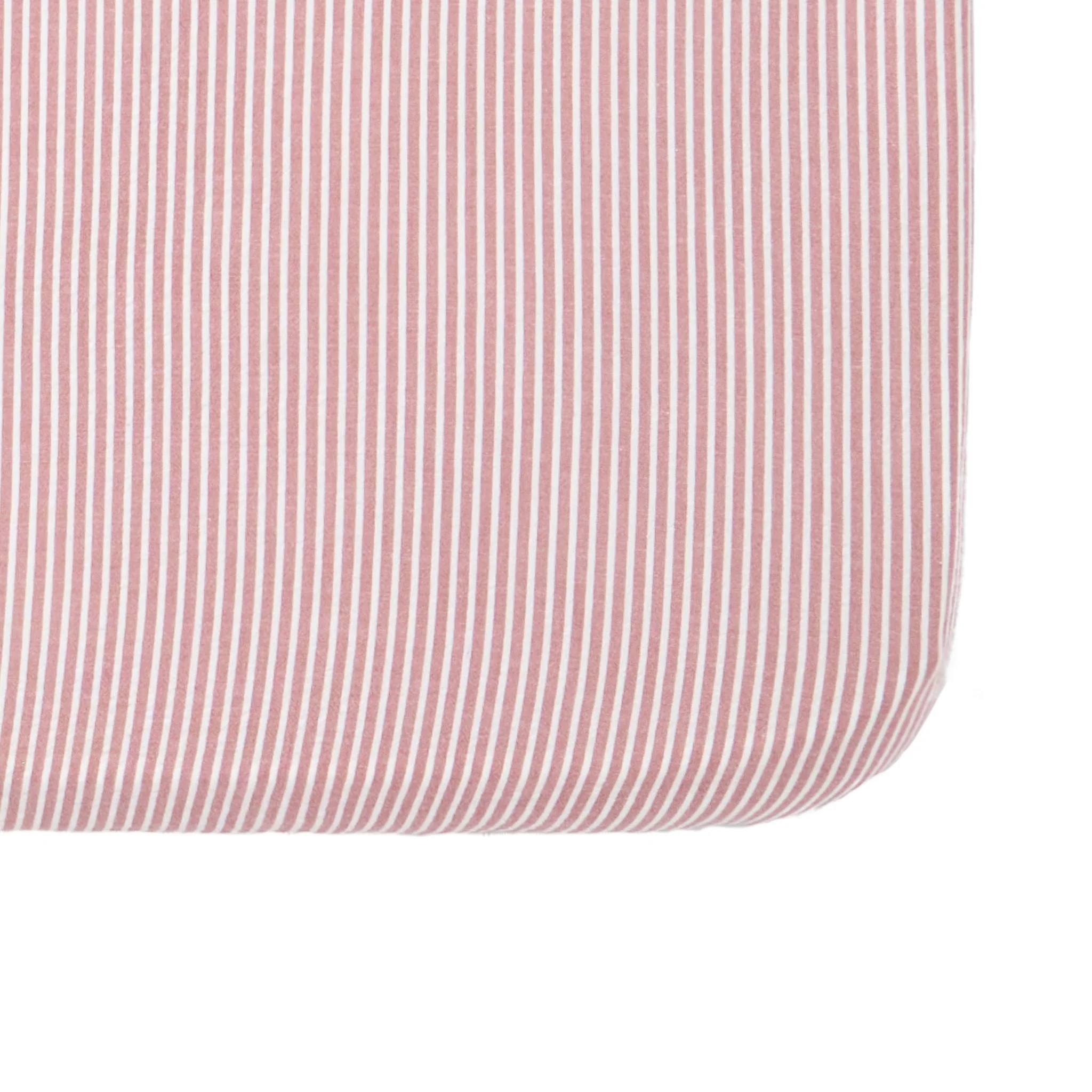 Seersucker Crib Sheet - Anchor Red