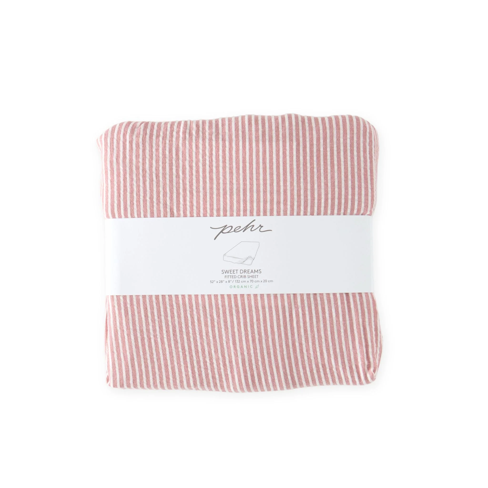 Seersucker Crib Sheet - Anchor Red - Image 6