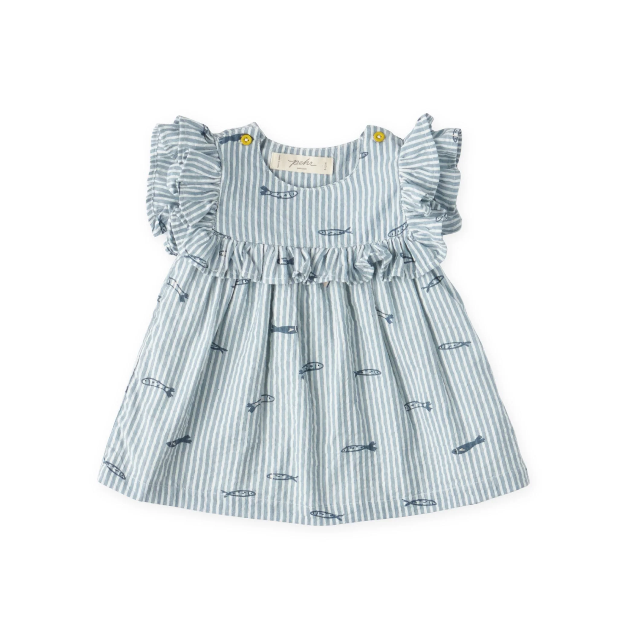 Seersucker Dress - Petit Sardine