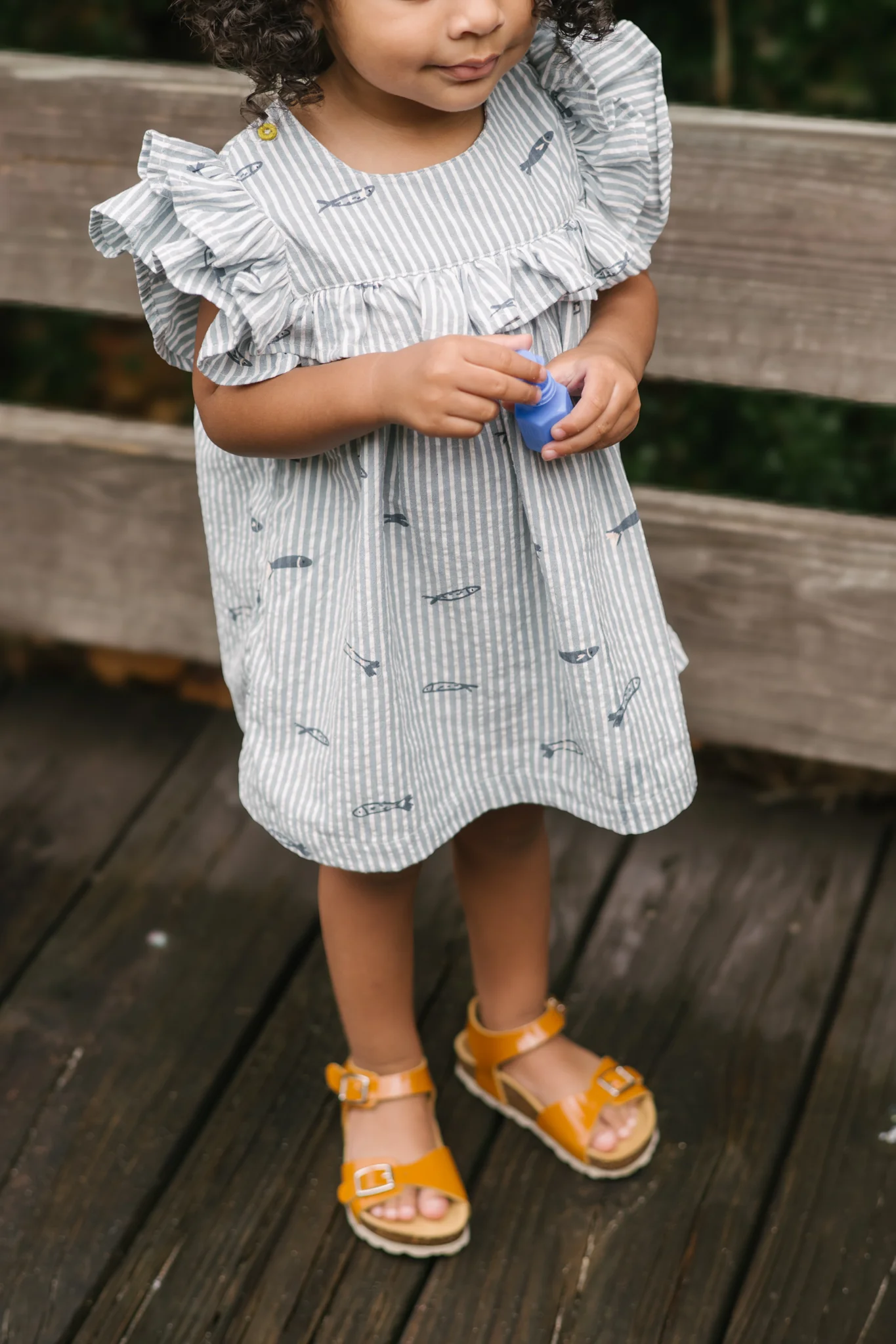 Seersucker Dress - Petit Sardine - Image 2