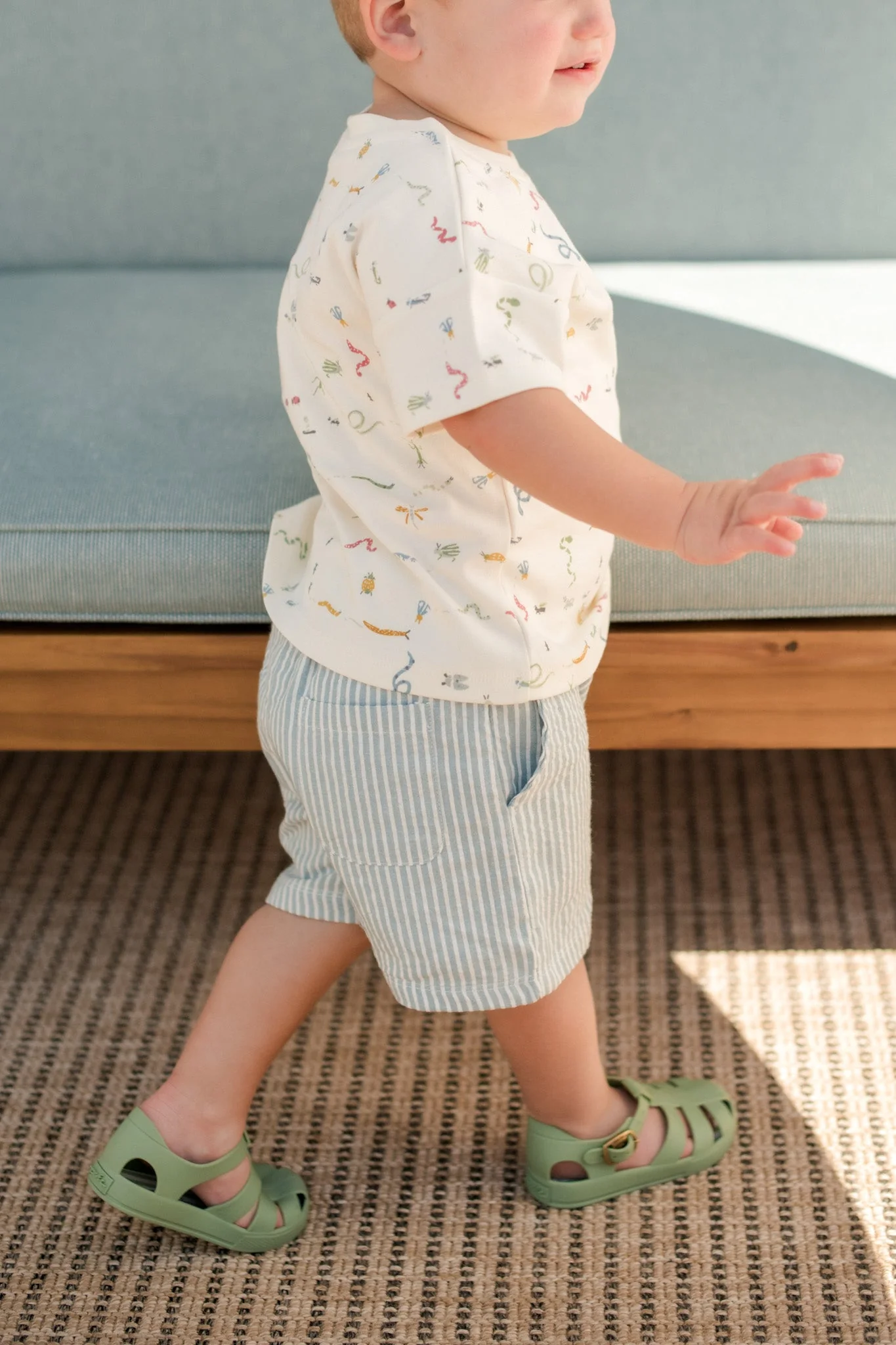 Seersucker Shorts - Marine Blue - Image 6