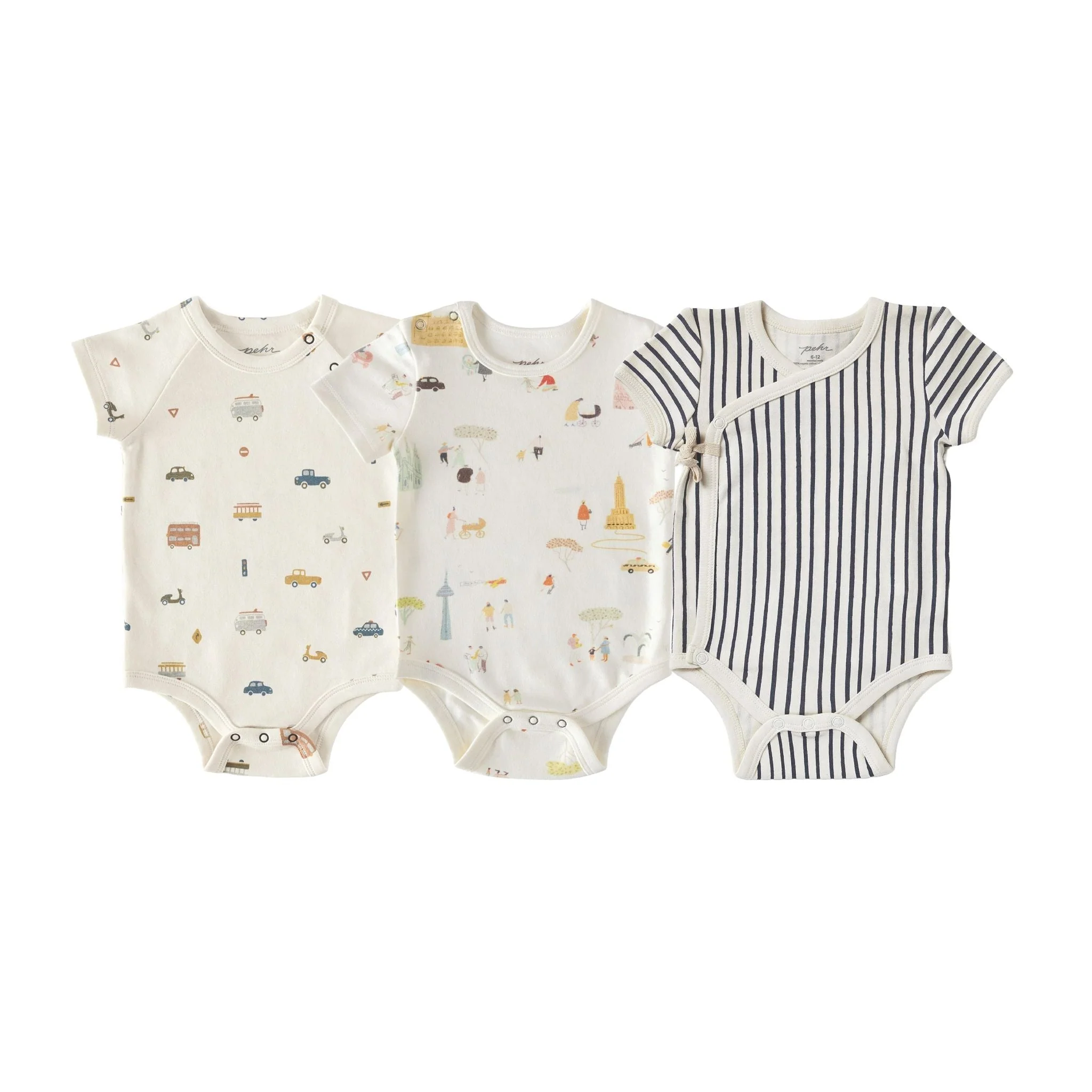 Short-Sleeve One-Piece 3 - Pack