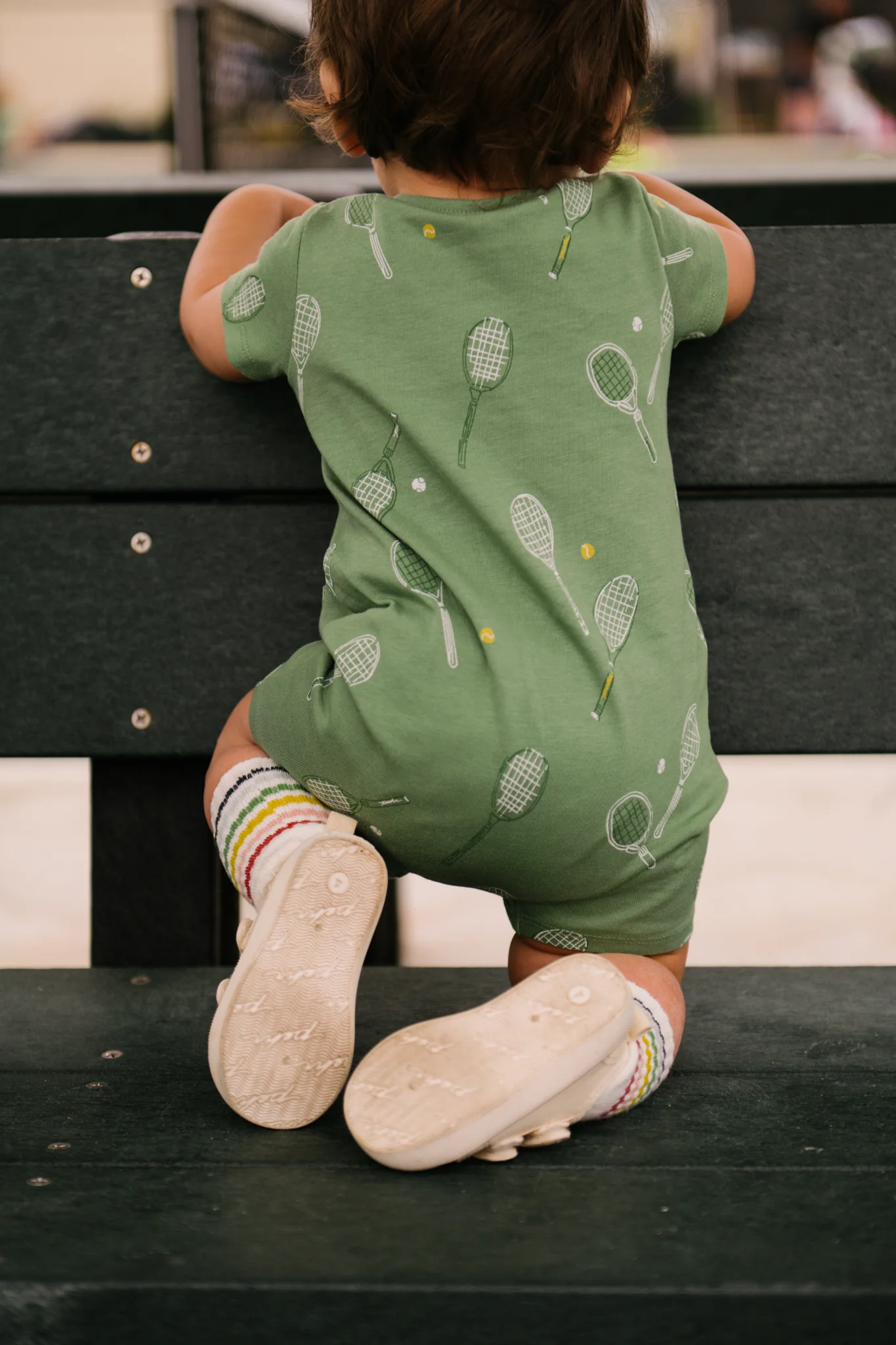 Short Sleeve Pocket Romper - Doubles Green - Image 6