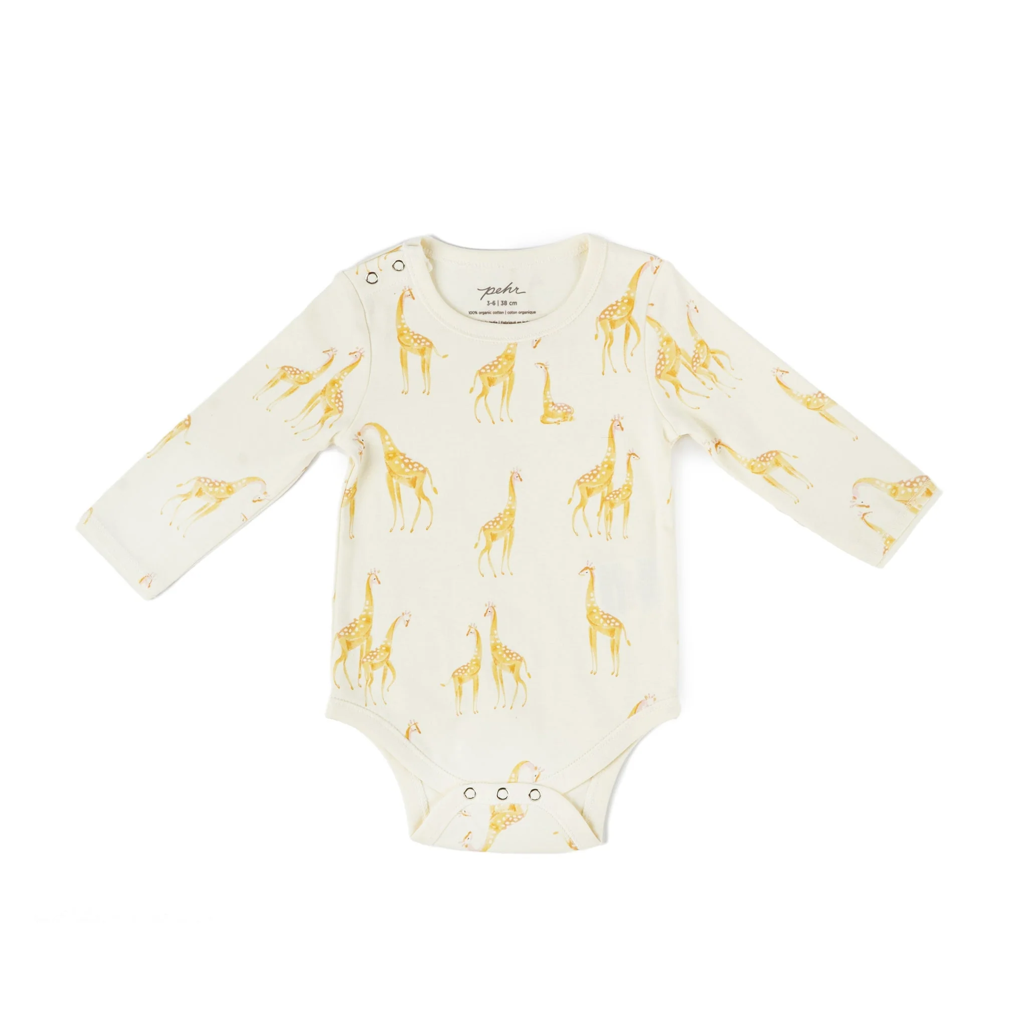 Shoulder Snap One-Piece - Follow Me Giraffe