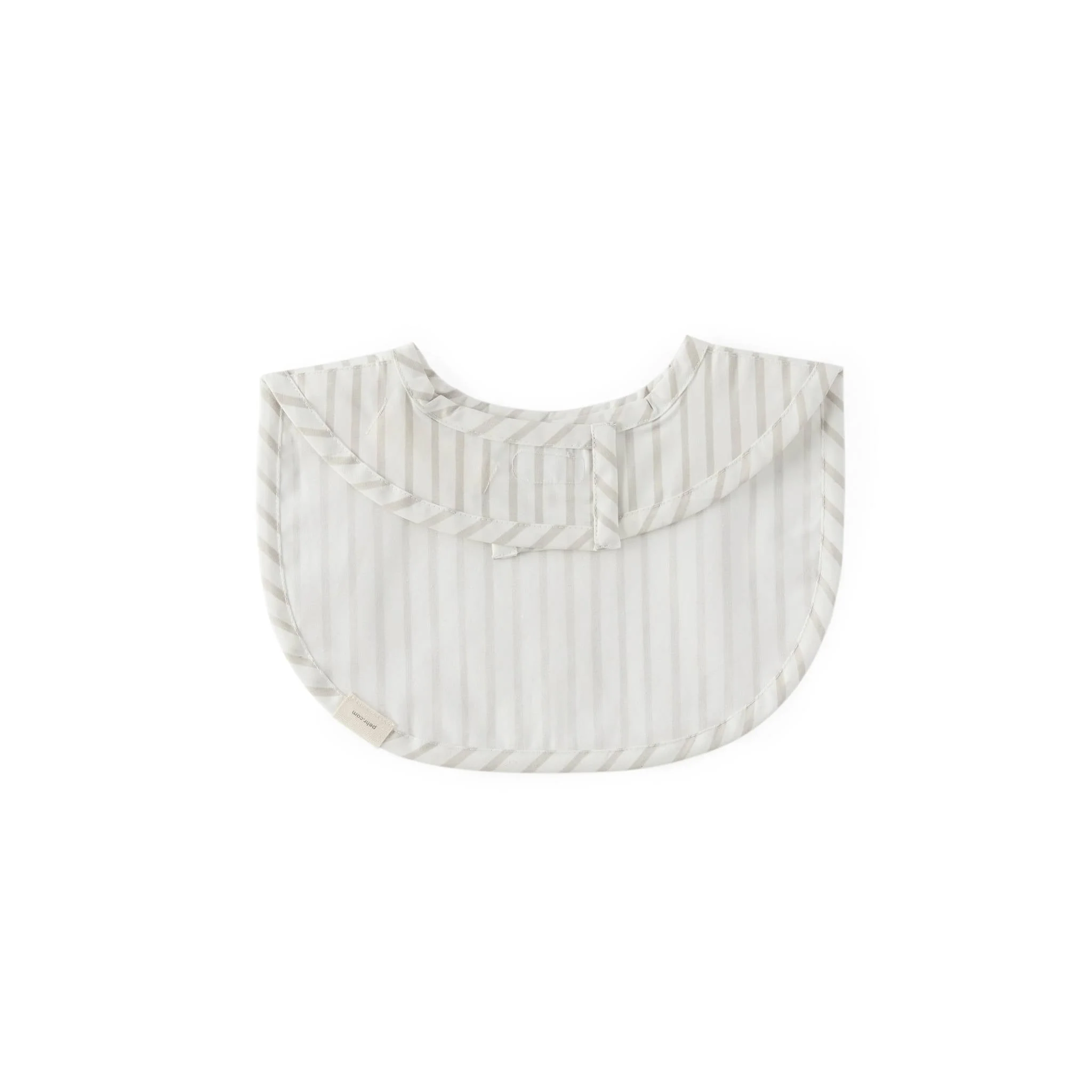 Water Repellent Everyday Essential Baby Bib - Stripes Away Pebble Grey - Image 4